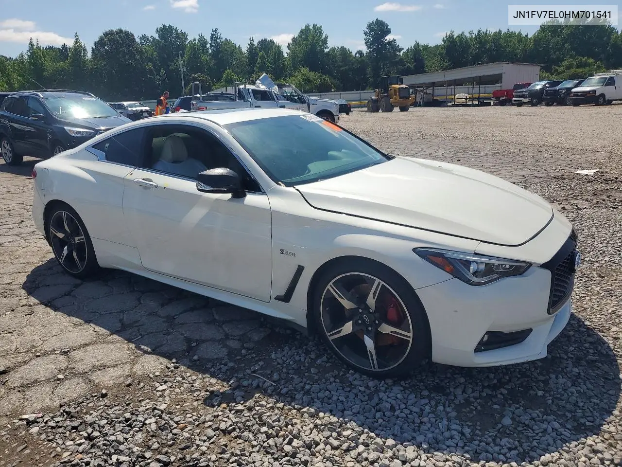 2017 Infiniti Q60 Red Sport 400 VIN: JN1FV7EL0HM701541 Lot: 57401066