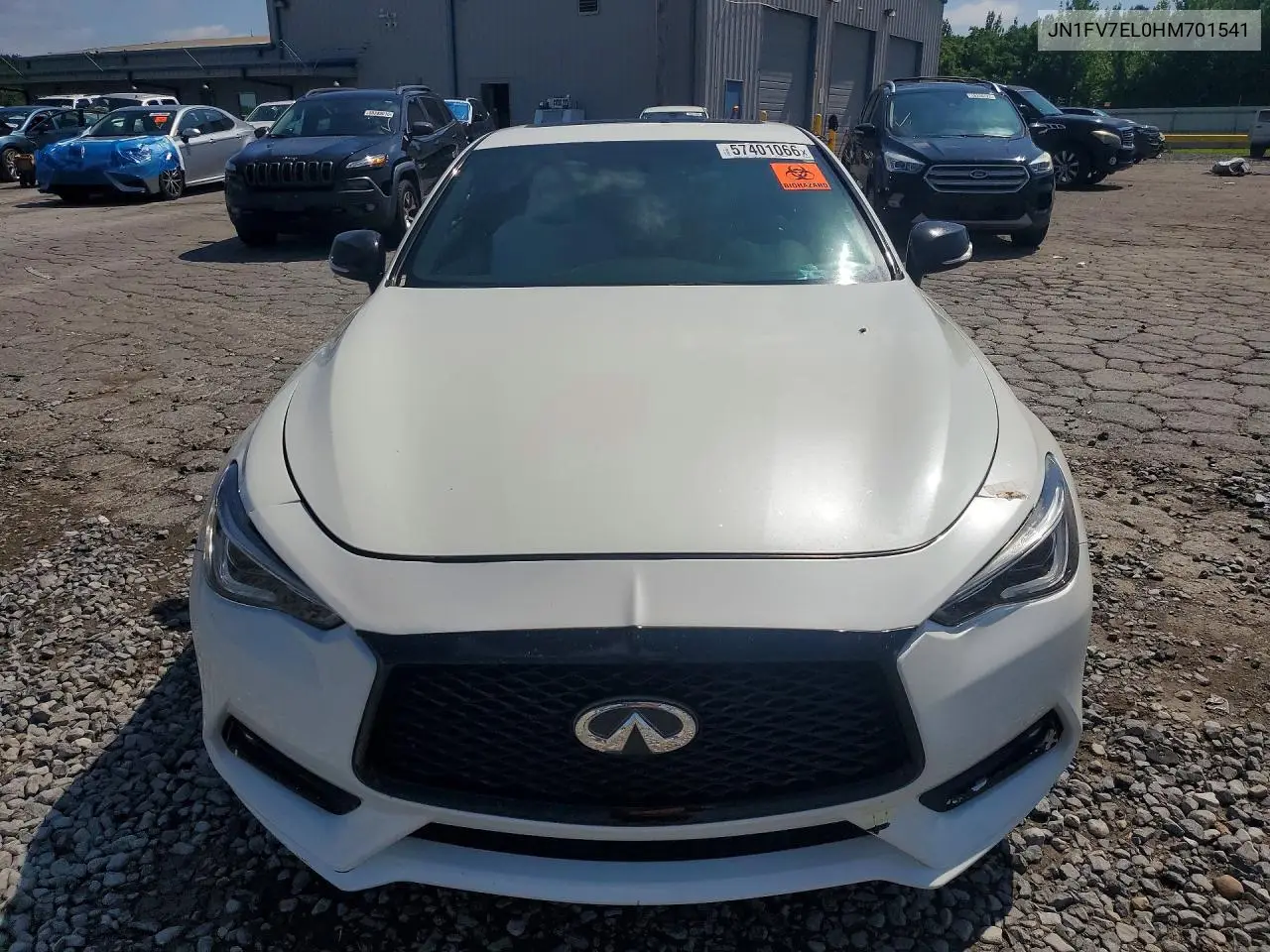 2017 Infiniti Q60 Red Sport 400 VIN: JN1FV7EL0HM701541 Lot: 57401066
