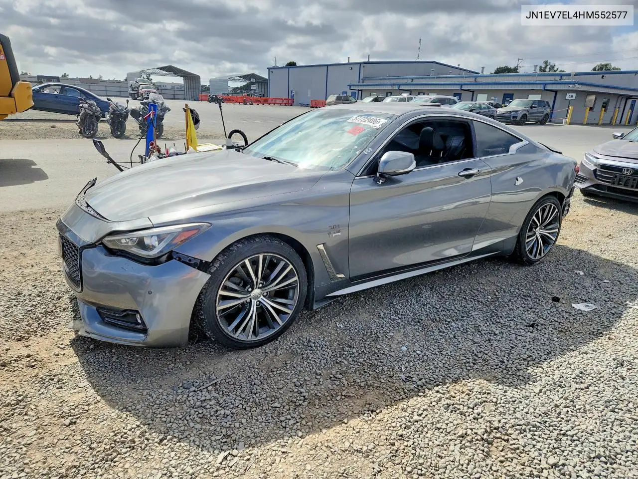 2017 Infiniti Q60 3.0T Premium VIN: JN1EV7EL4HM552577 Lot: 57722406