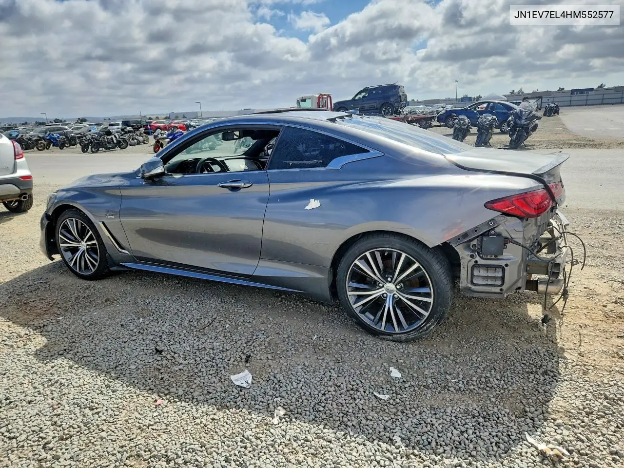 2017 Infiniti Q60 3.0T Premium VIN: JN1EV7EL4HM552577 Lot: 57722406