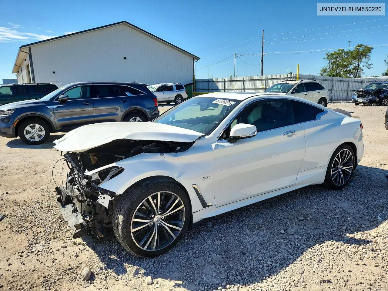 2017 Infiniti Q60 3.0T Premium VIN: JN1EV7EL8HM550220 Lot: 57836026