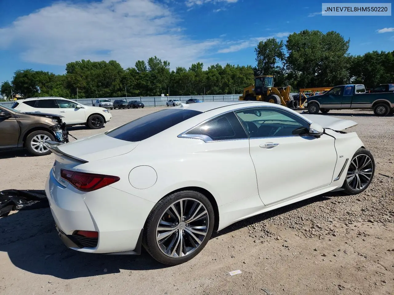 2017 Infiniti Q60 3.0T Premium VIN: JN1EV7EL8HM550220 Lot: 57836026