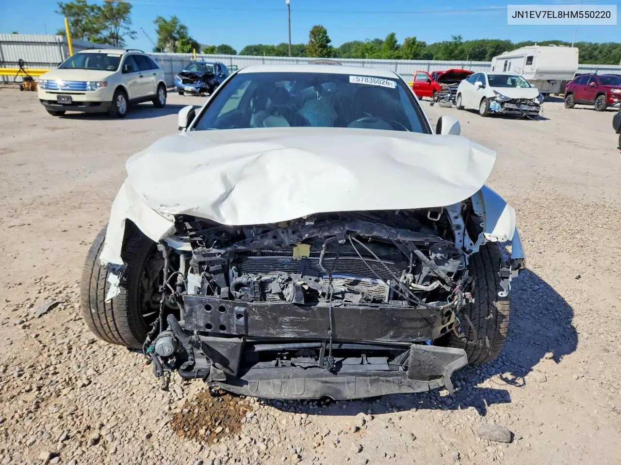 2017 Infiniti Q60 3.0T Premium VIN: JN1EV7EL8HM550220 Lot: 57836026