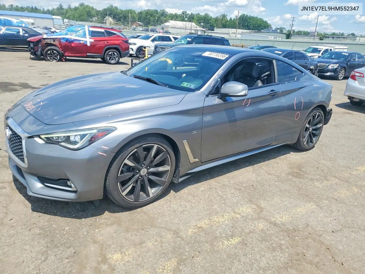 2017 Infiniti Q60 3.0T Premium VIN: JN1EV7EL9HM552347 Lot: 58736396