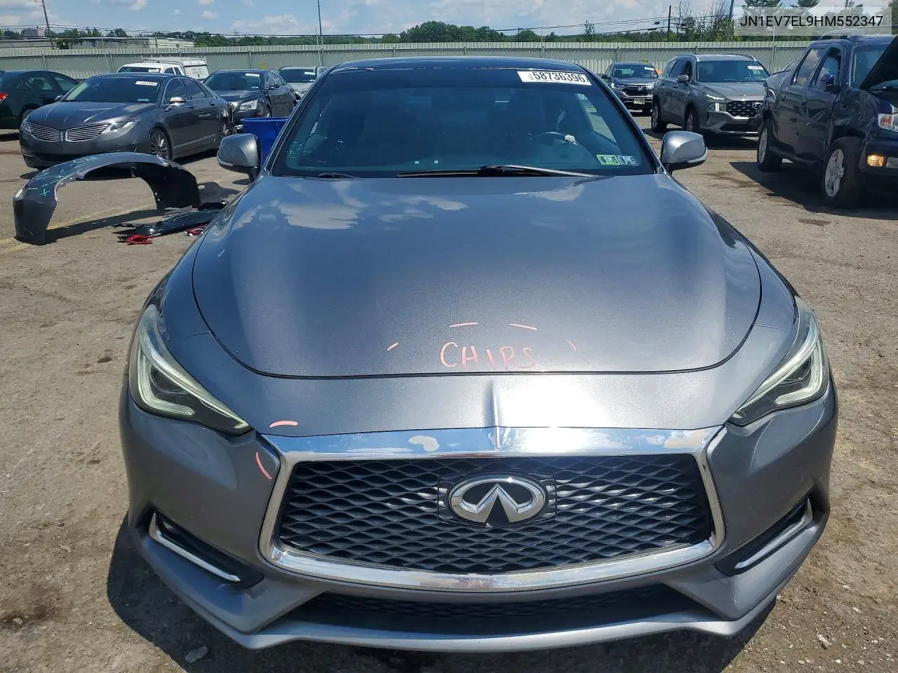 2017 Infiniti Q60 3.0T Premium VIN: JN1EV7EL9HM552347 Lot: 58736396