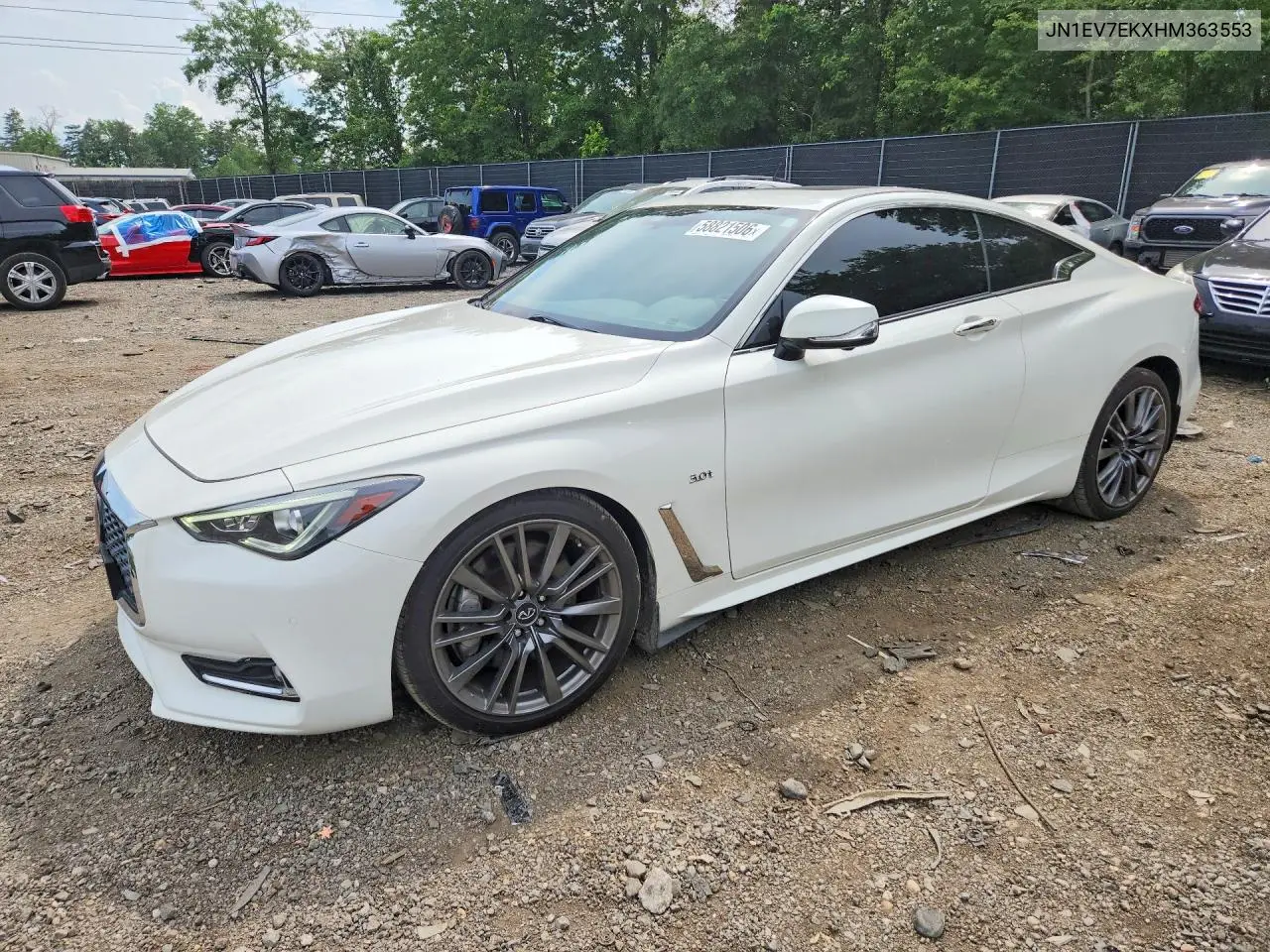 2017 Infiniti Q60 3.0T Sport VIN: JN1EV7EKXHM363553 Lot: 58821506