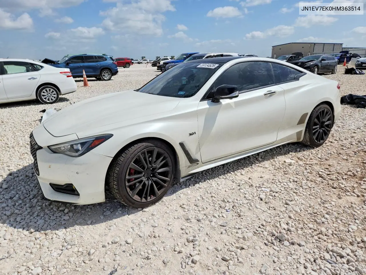 2017 Infiniti Q60 3.0T Sport VIN: JN1EV7EK0HM363514 Lot: 59134626