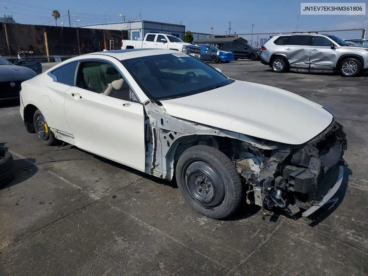 2017 Infiniti Q60 3.0T Premium VIN: JN1EV7EK3HM361806 Lot: 59300866