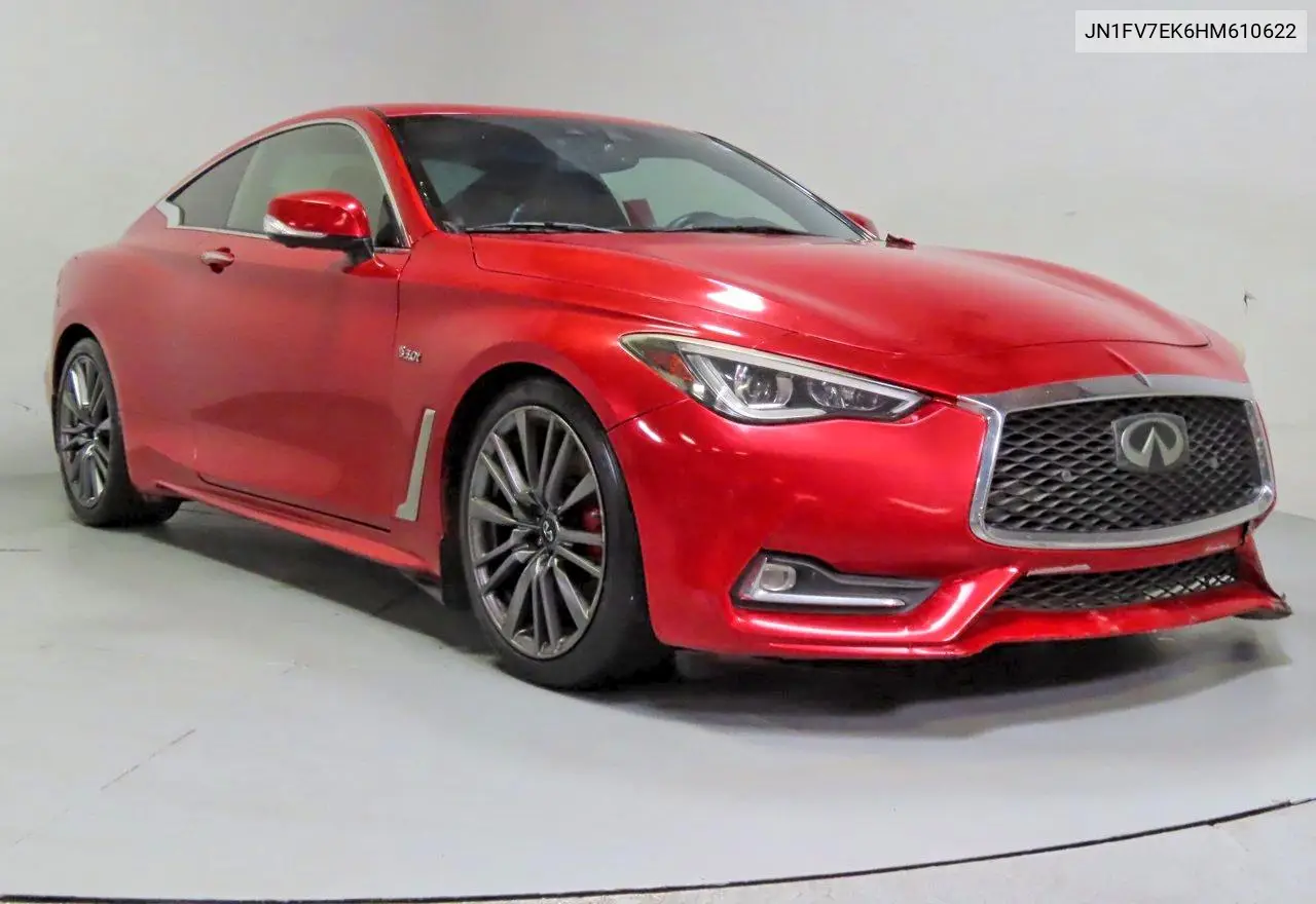2017 Infiniti Q60 Red Sport 400 VIN: JN1FV7EK6HM610622 Lot: 59899816