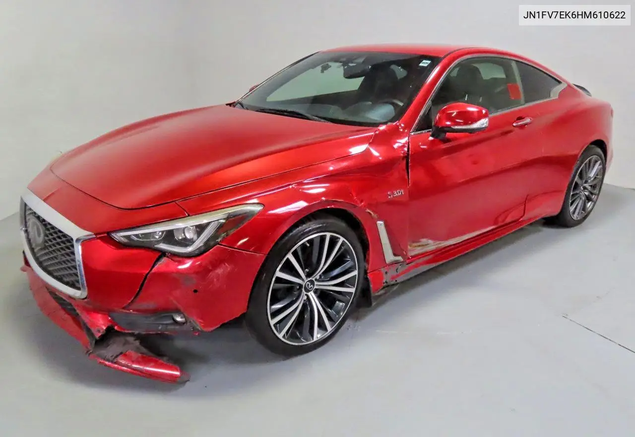 2017 Infiniti Q60 Red Sport 400 VIN: JN1FV7EK6HM610622 Lot: 59899816