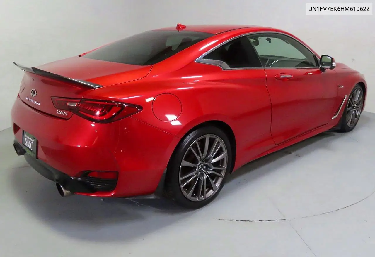 2017 Infiniti Q60 Red Sport 400 VIN: JN1FV7EK6HM610622 Lot: 59899816