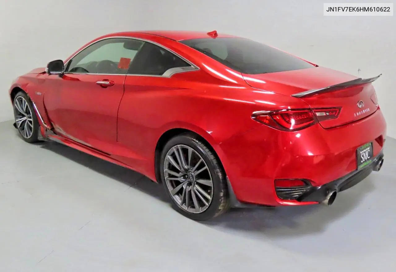 2017 Infiniti Q60 Red Sport 400 VIN: JN1FV7EK6HM610622 Lot: 59899816