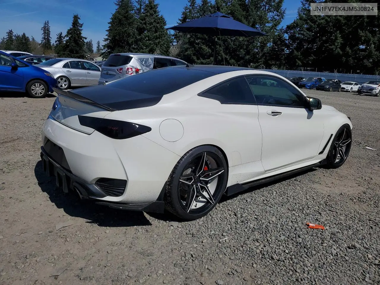 2018 Infiniti Q60 Red Sport 400 VIN: JN1FV7EK4JM530824 Lot: 48187116