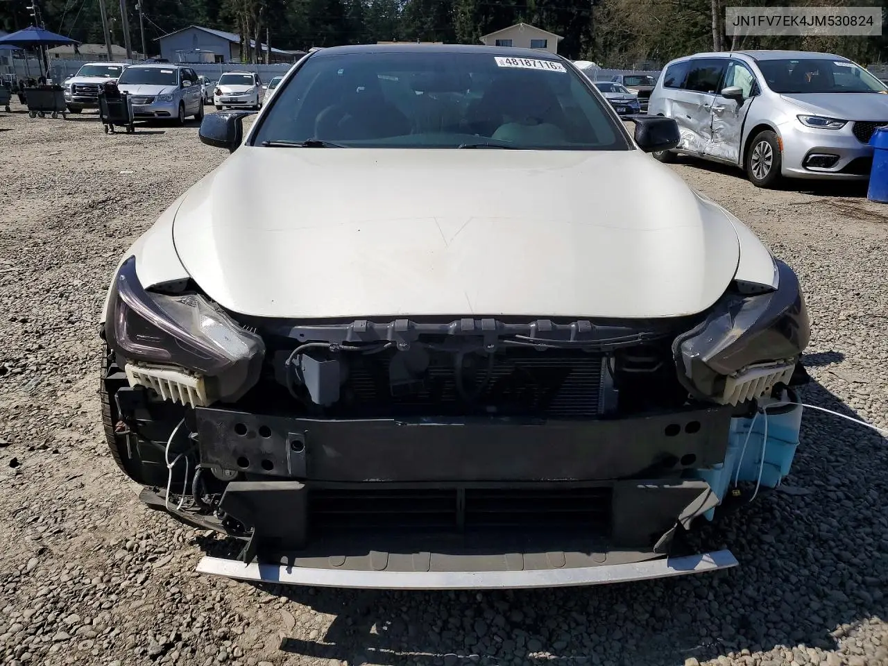 2018 Infiniti Q60 Red Sport 400 VIN: JN1FV7EK4JM530824 Lot: 48187116