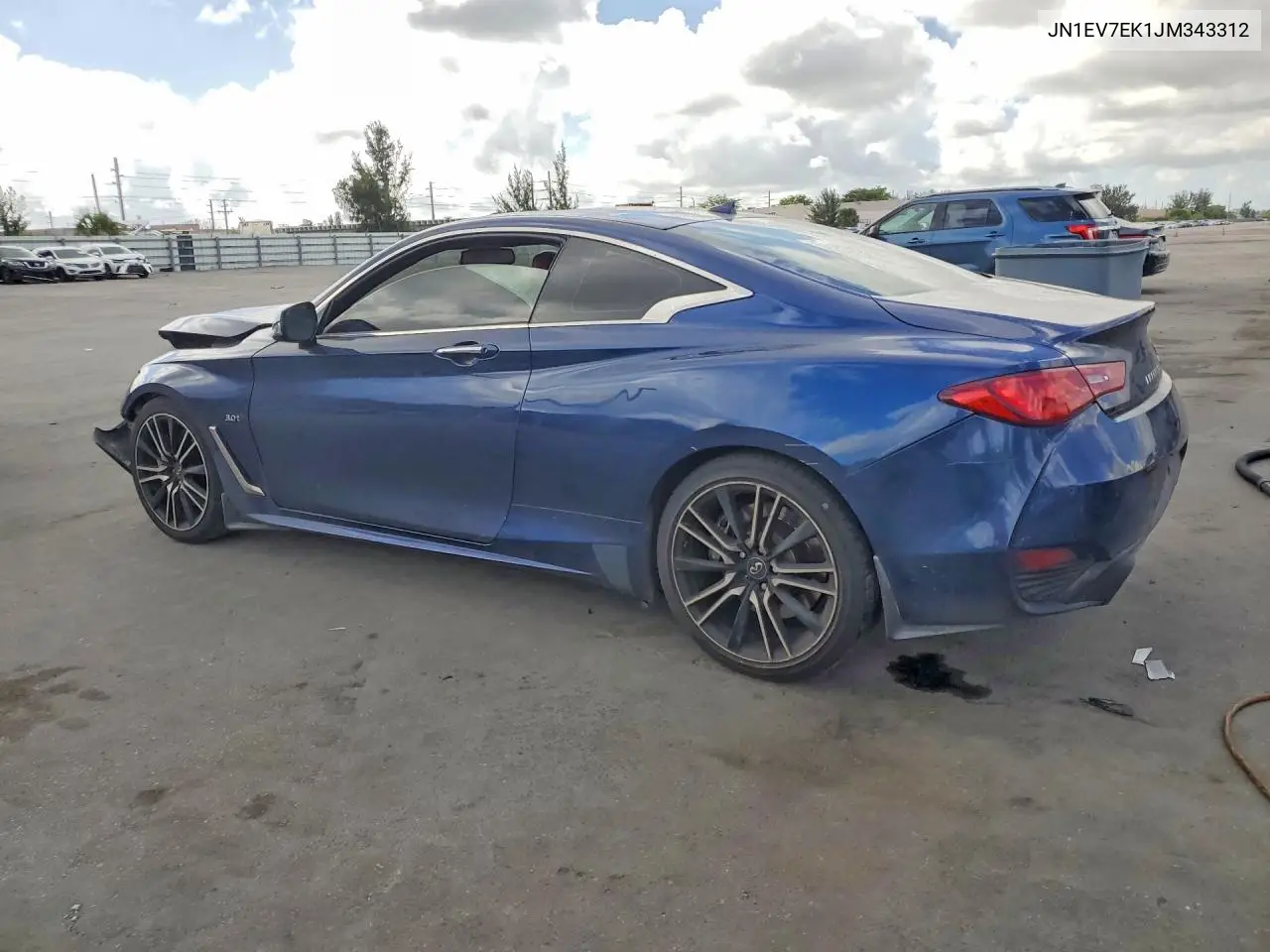 2018 Infiniti Q60 3.0T Sport VIN: JN1EV7EK1JM343312 Lot: 50069266