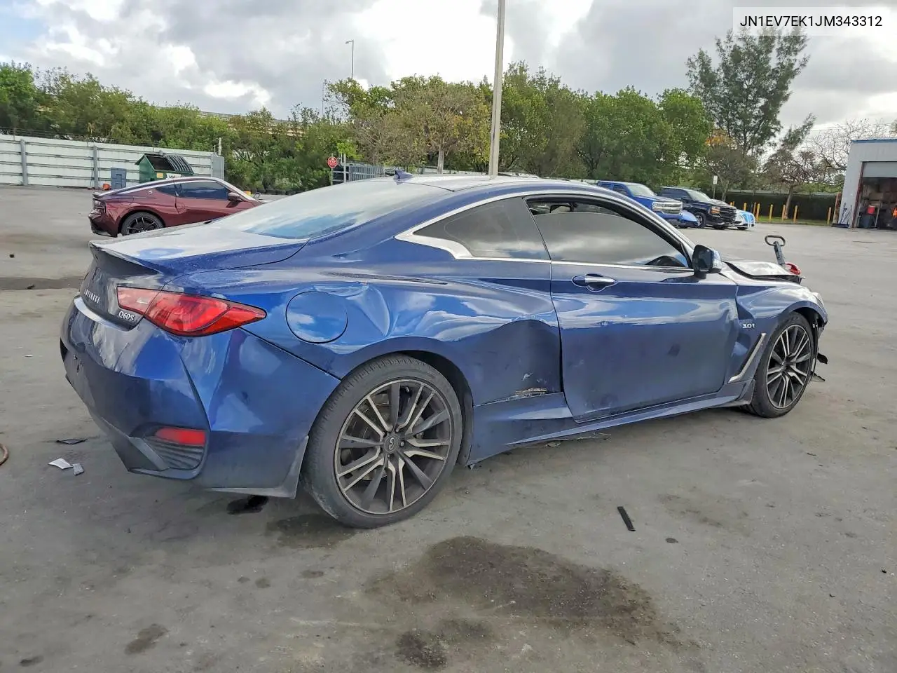 2018 Infiniti Q60 3.0T Sport VIN: JN1EV7EK1JM343312 Lot: 50069266