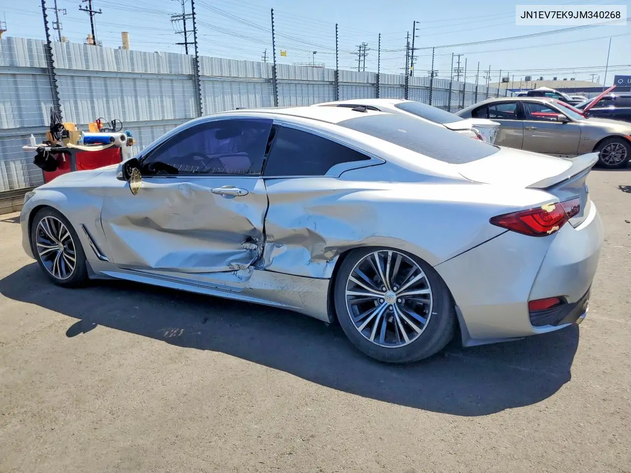 2018 Infiniti Q60 3.0T Luxe VIN: JN1EV7EK9JM340268 Lot: 54719876