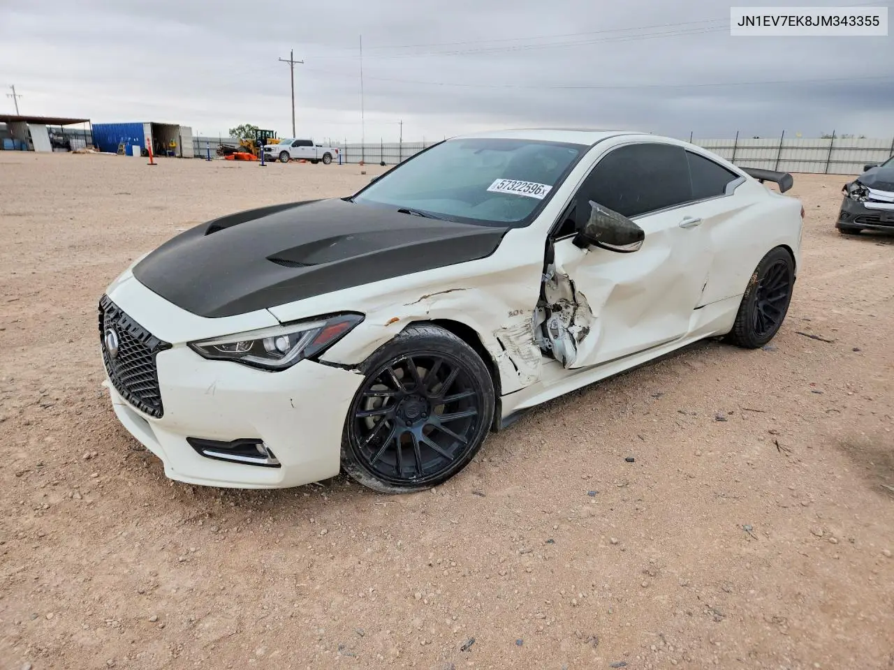 2018 Infiniti Q60 VIN: JN1EV7EK8JM343355 Lot: 57322596