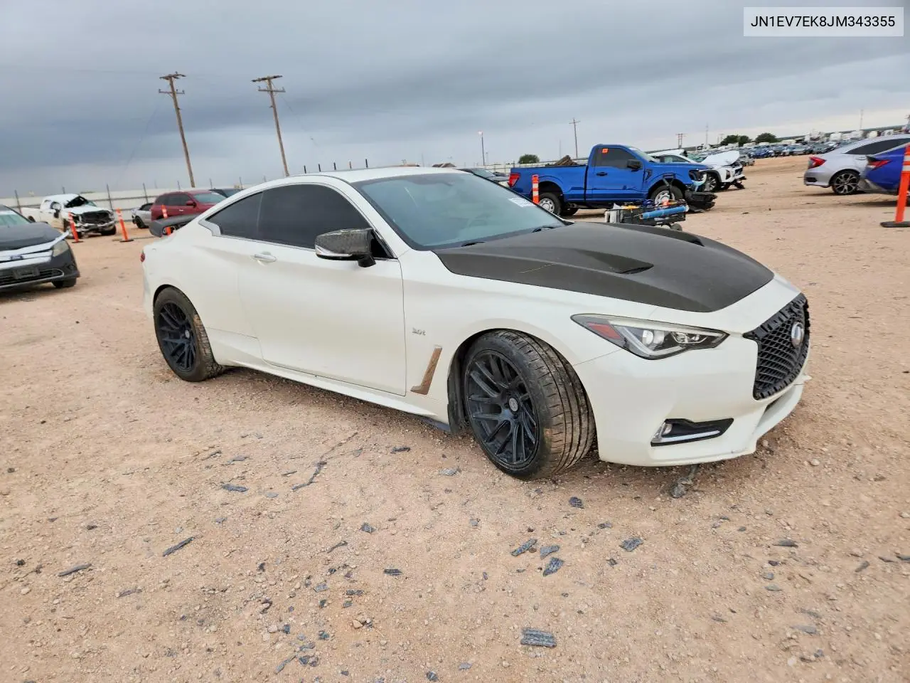 2018 Infiniti Q60 VIN: JN1EV7EK8JM343355 Lot: 57322596