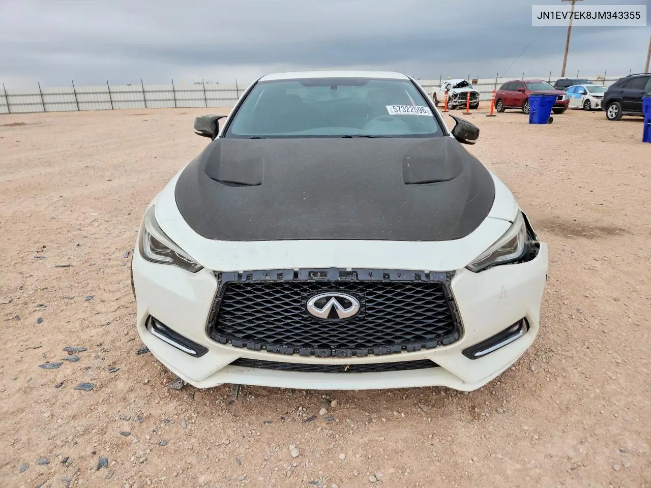 2018 Infiniti Q60 VIN: JN1EV7EK8JM343355 Lot: 57322596
