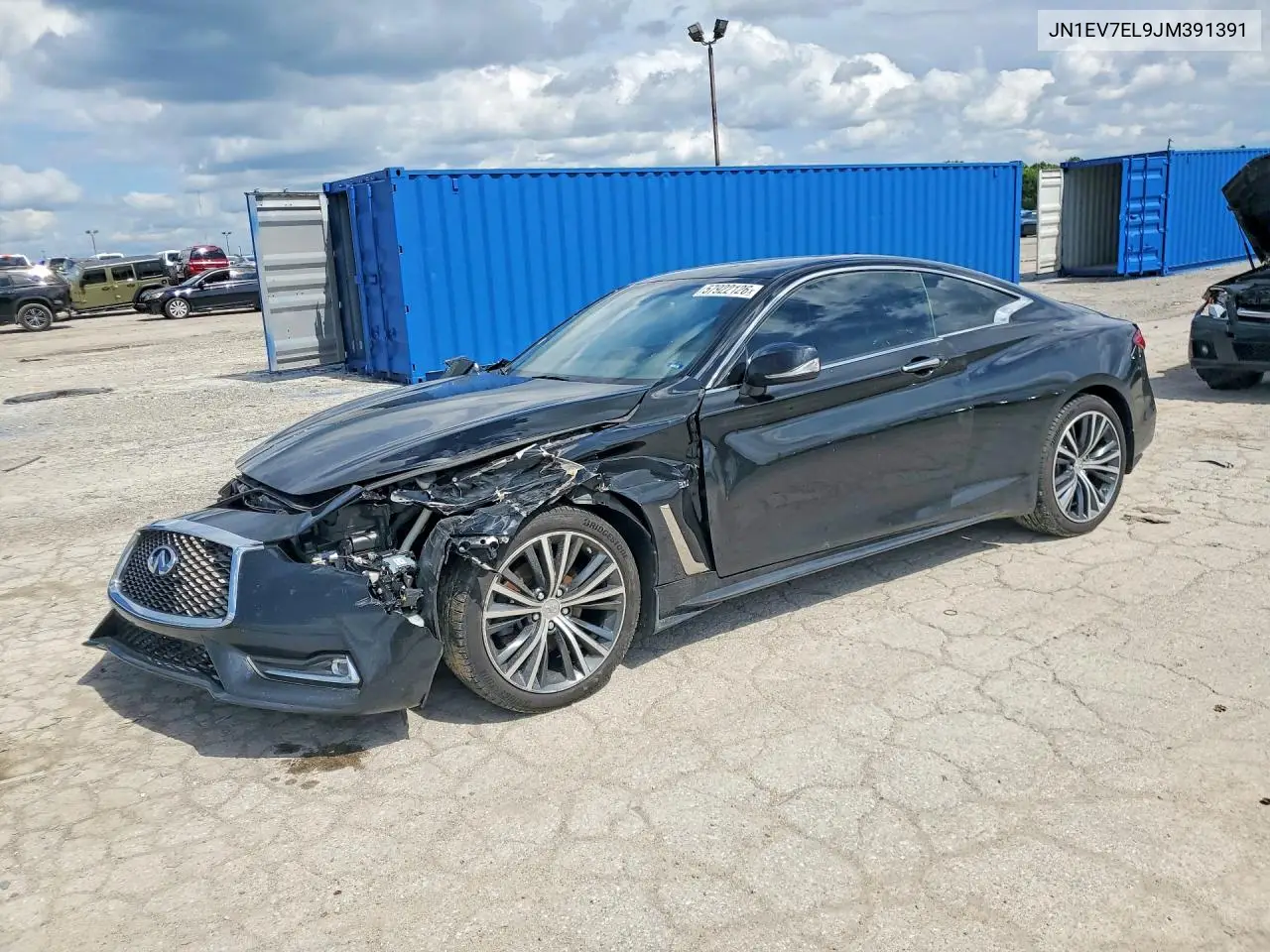 2018 Infiniti Q60 3.0T Luxe VIN: JN1EV7EL9JM391391 Lot: 57922126