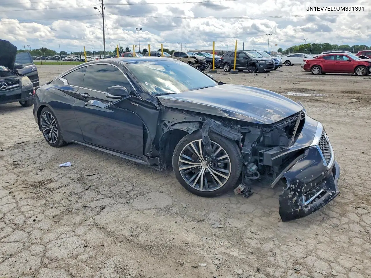2018 Infiniti Q60 3.0T Luxe VIN: JN1EV7EL9JM391391 Lot: 57922126
