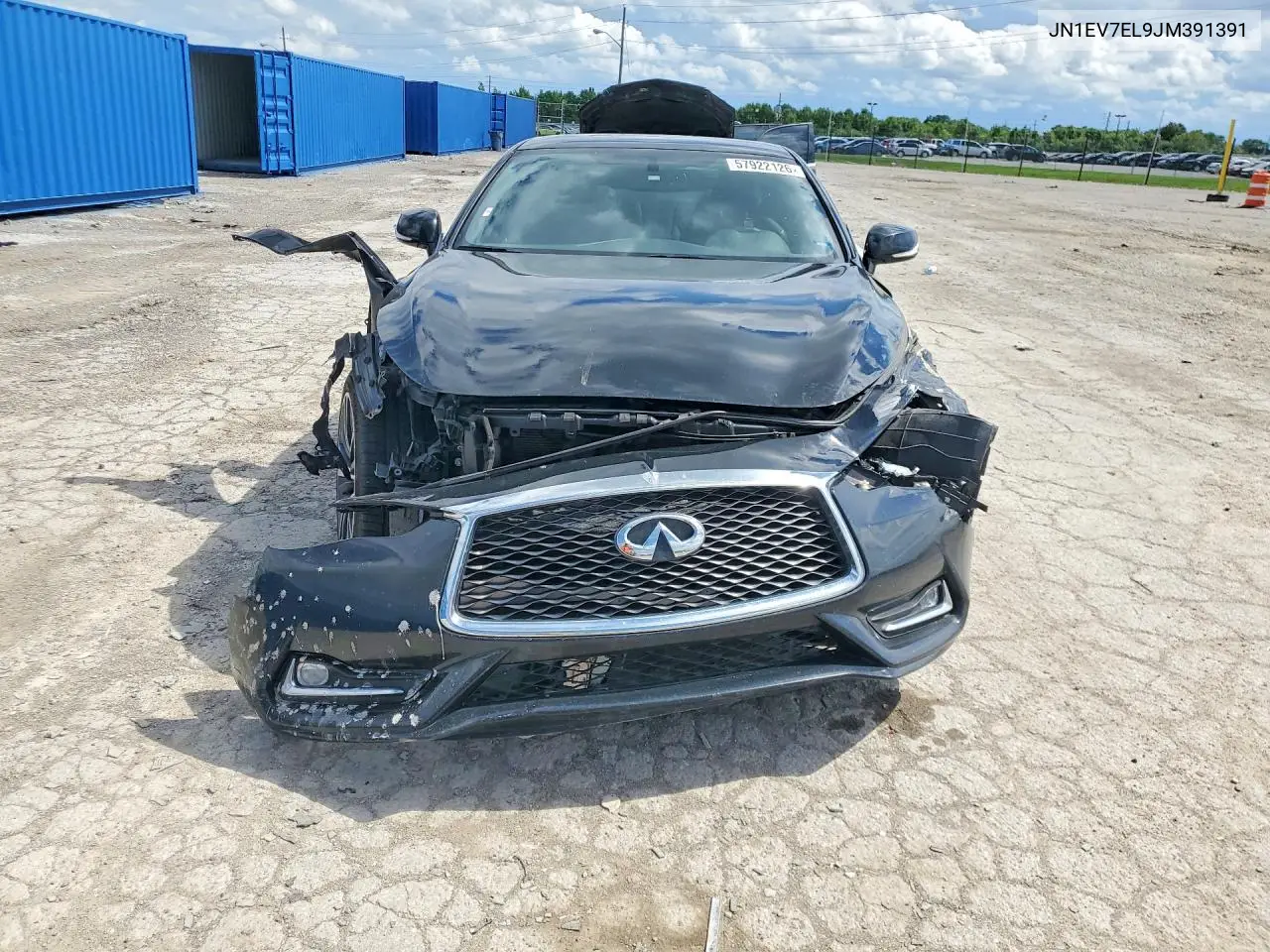 2018 Infiniti Q60 3.0T Luxe VIN: JN1EV7EL9JM391391 Lot: 57922126