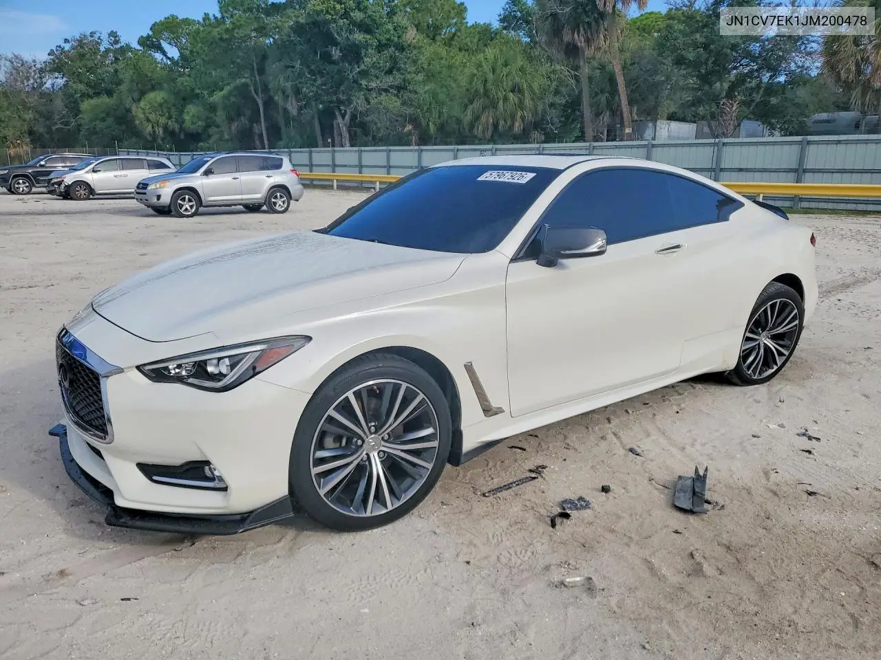 2018 Infiniti Q60 2.0T Luxe VIN: JN1CV7EK1JM200478 Lot: 57967926