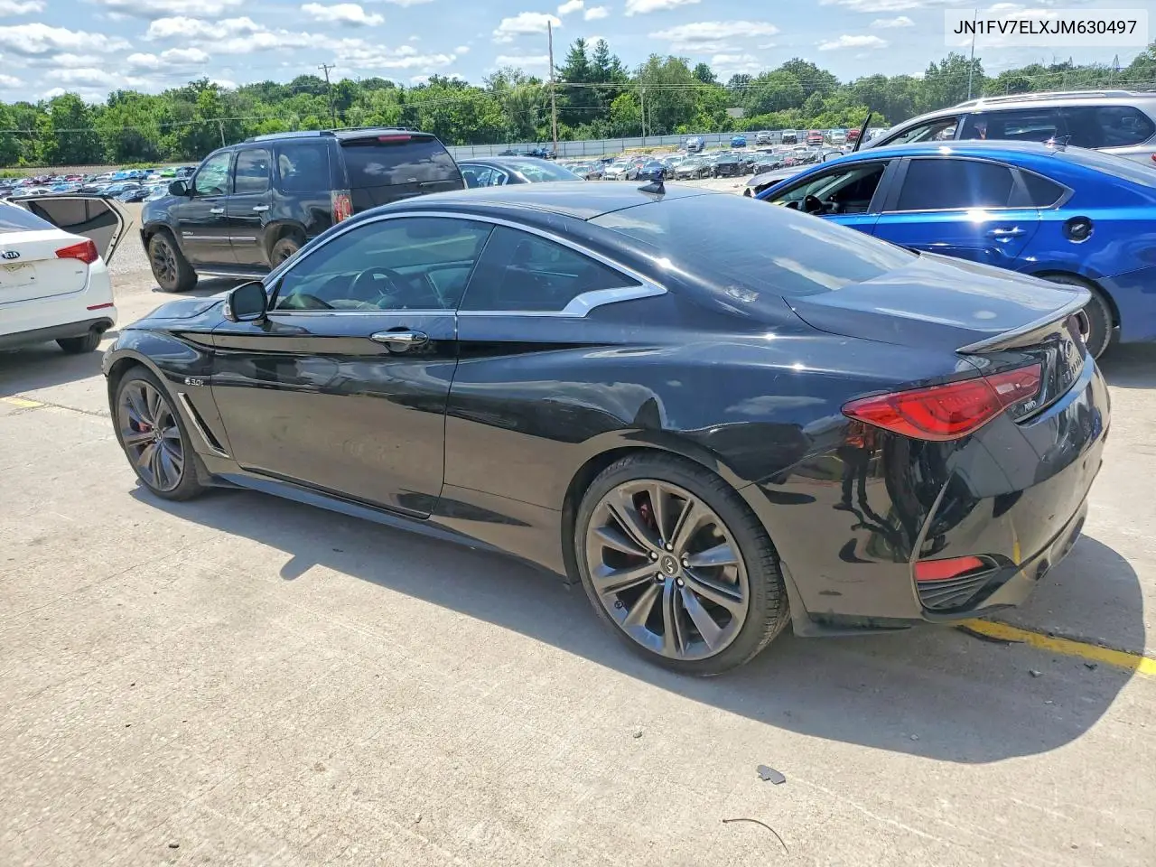 2018 Infiniti Q60 Red Sport 400 VIN: JN1FV7ELXJM630497 Lot: 58314116