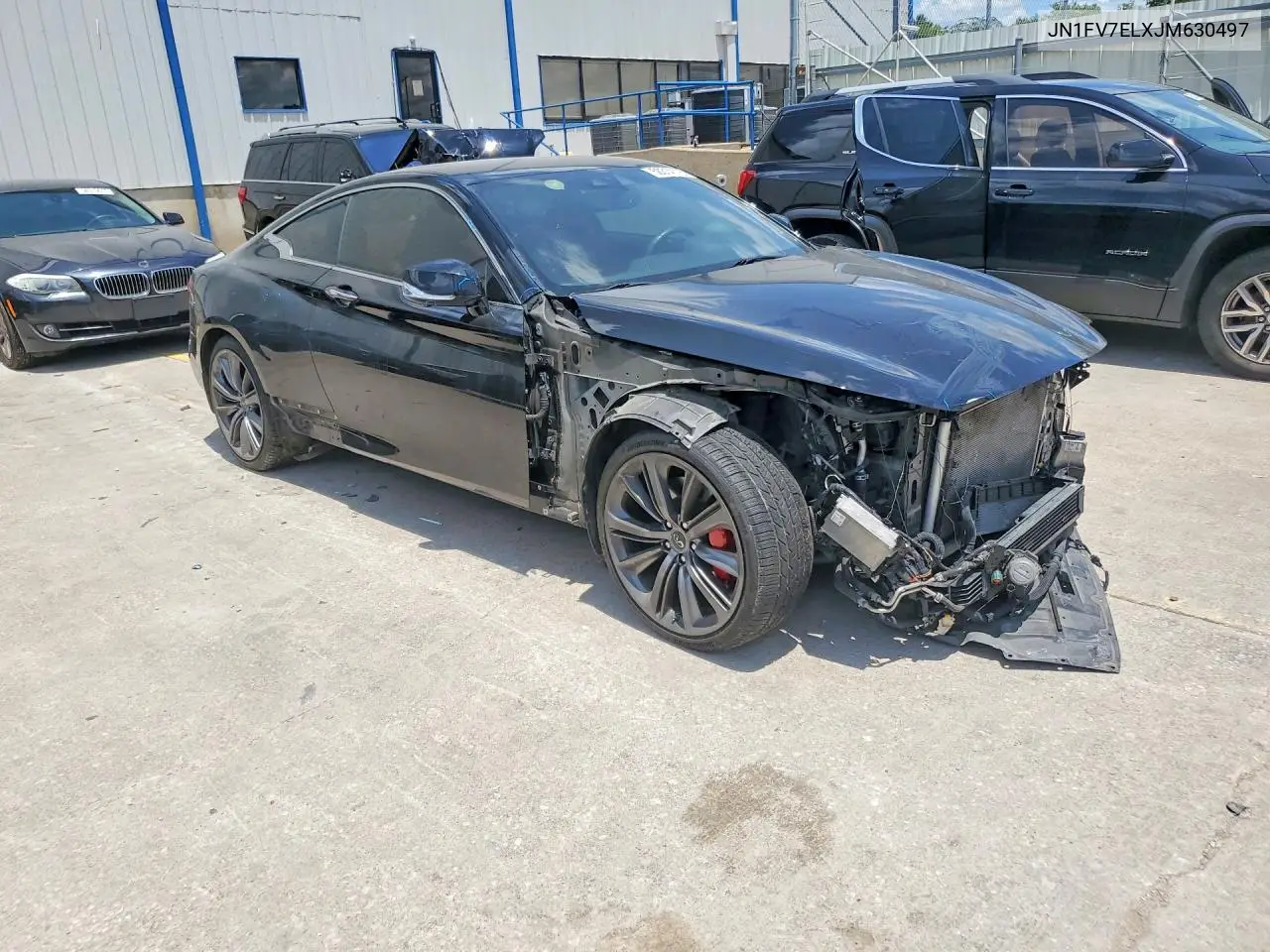 2018 Infiniti Q60 Red Sport 400 VIN: JN1FV7ELXJM630497 Lot: 58314116