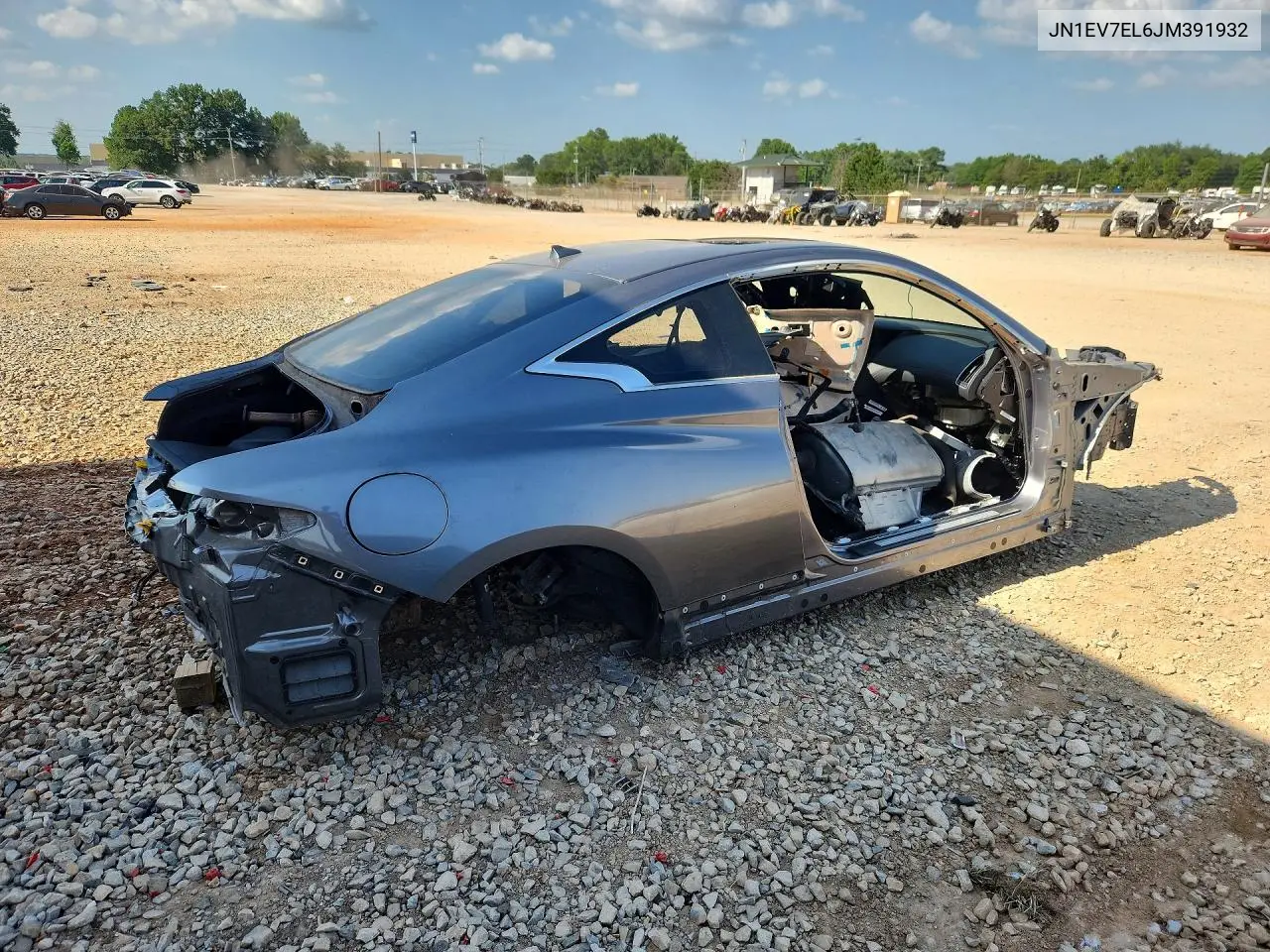 2018 Infiniti Q60 3.0T Luxe VIN: JN1EV7EL6JM391932 Lot: 58920196