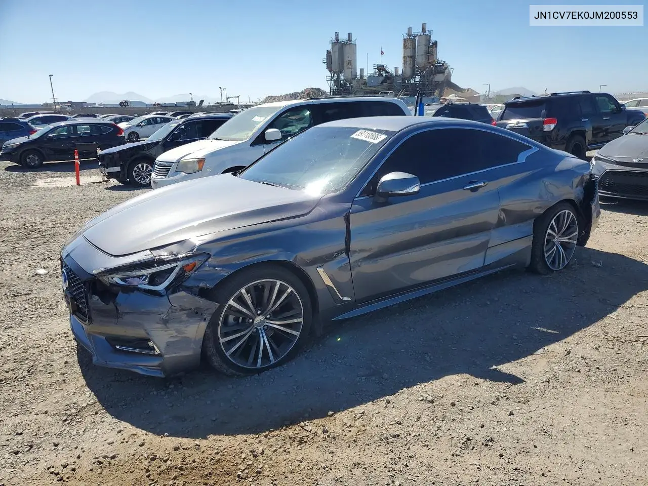 2018 Infiniti Q60 2.0T Pure VIN: JN1CV7EK0JM200553 Lot: 59710806