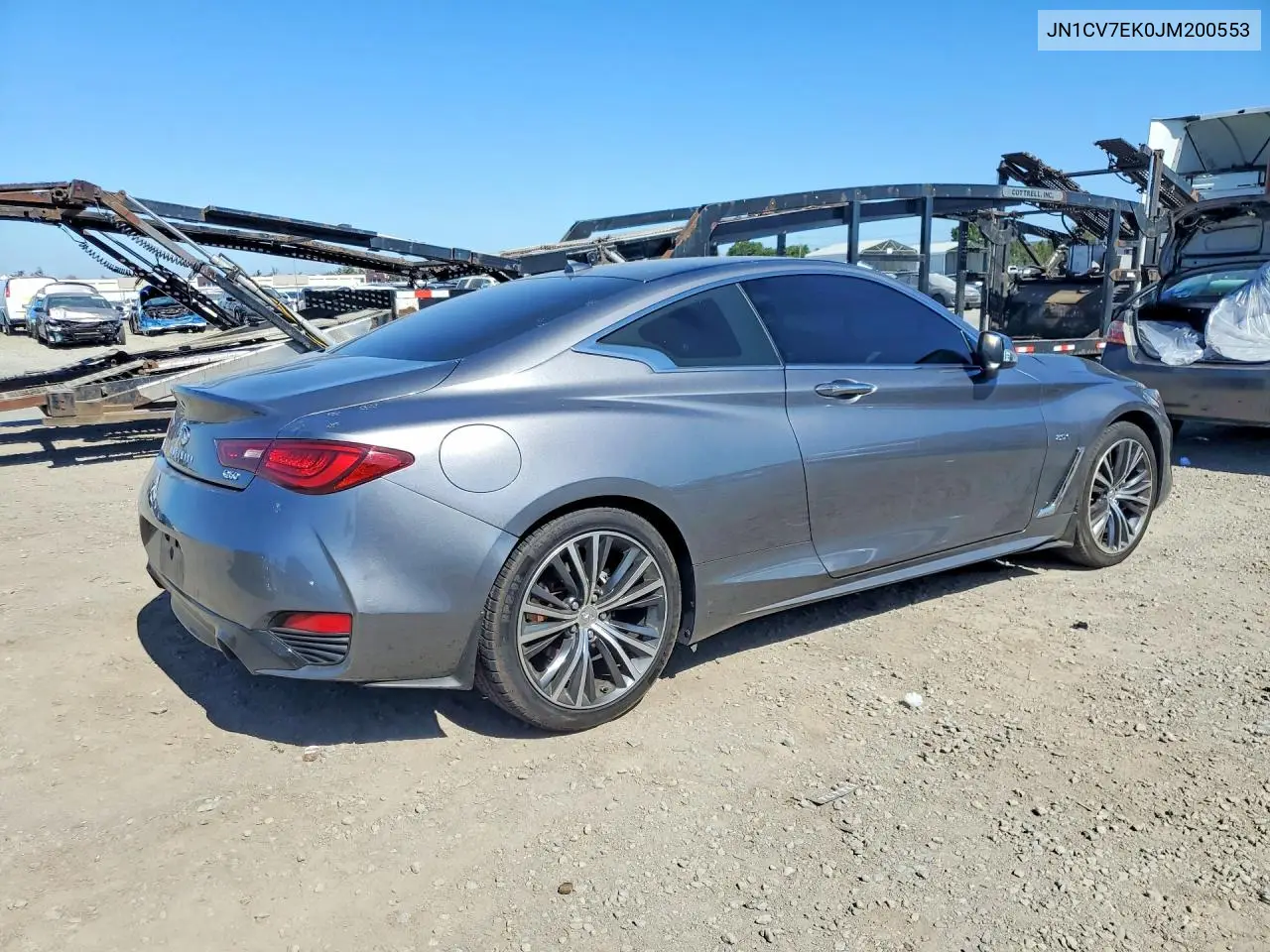 2018 Infiniti Q60 2.0T Pure VIN: JN1CV7EK0JM200553 Lot: 59710806