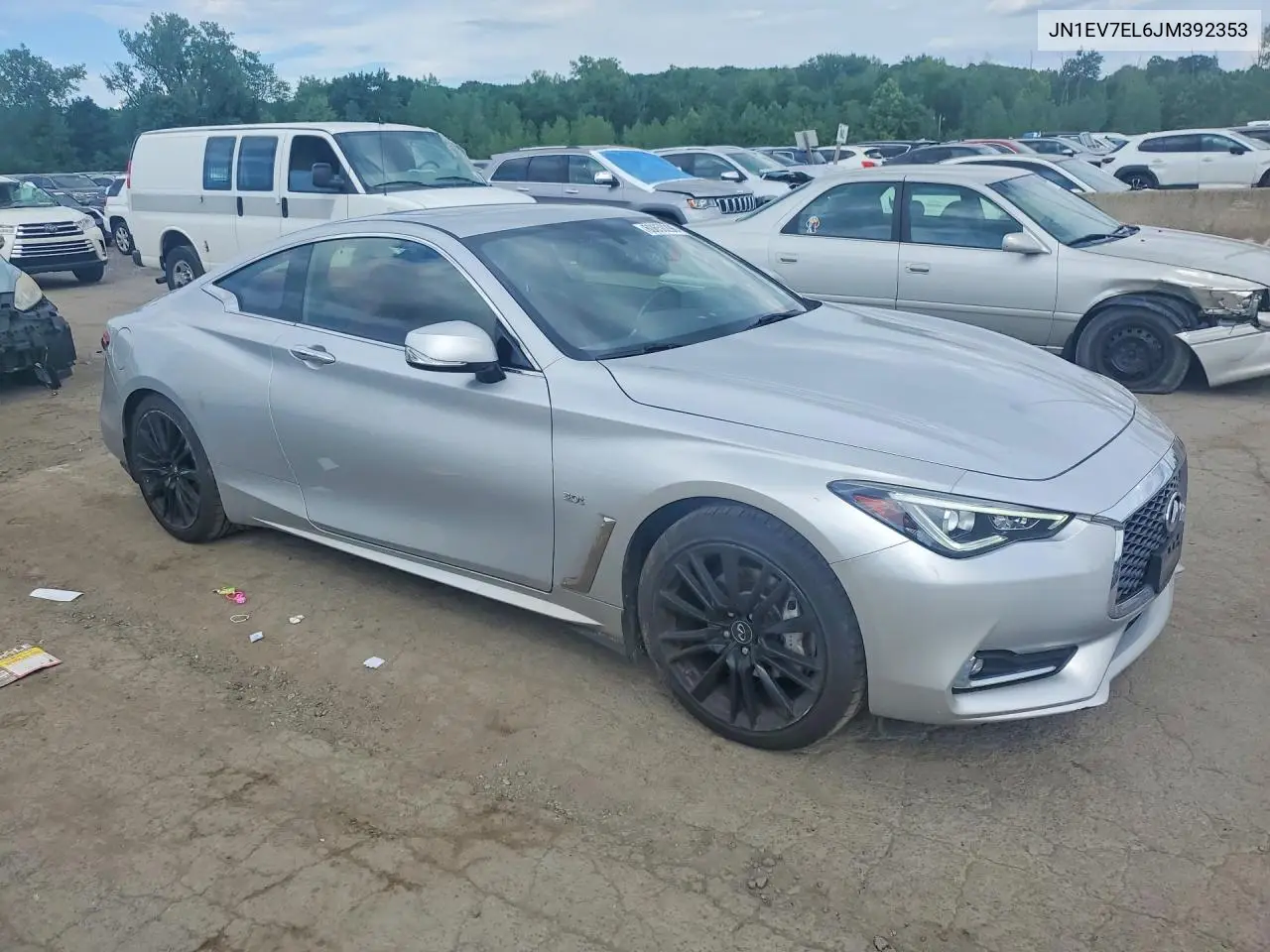 2018 Infiniti Q60 3.0T Sport VIN: JN1EV7EL6JM392353 Lot: 60650296