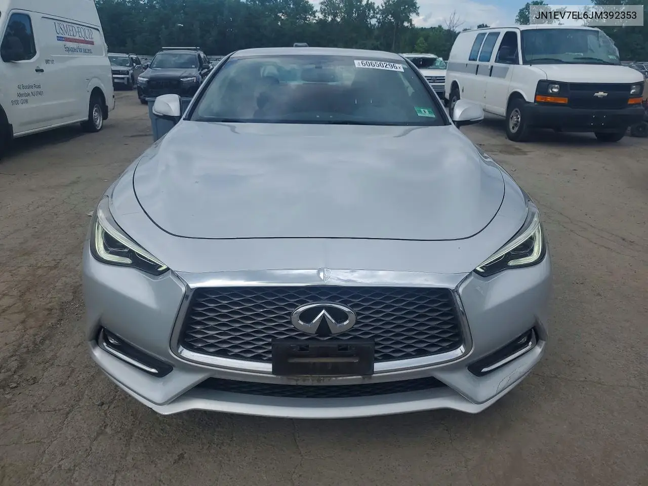 2018 Infiniti Q60 3.0T Sport VIN: JN1EV7EL6JM392353 Lot: 60650296