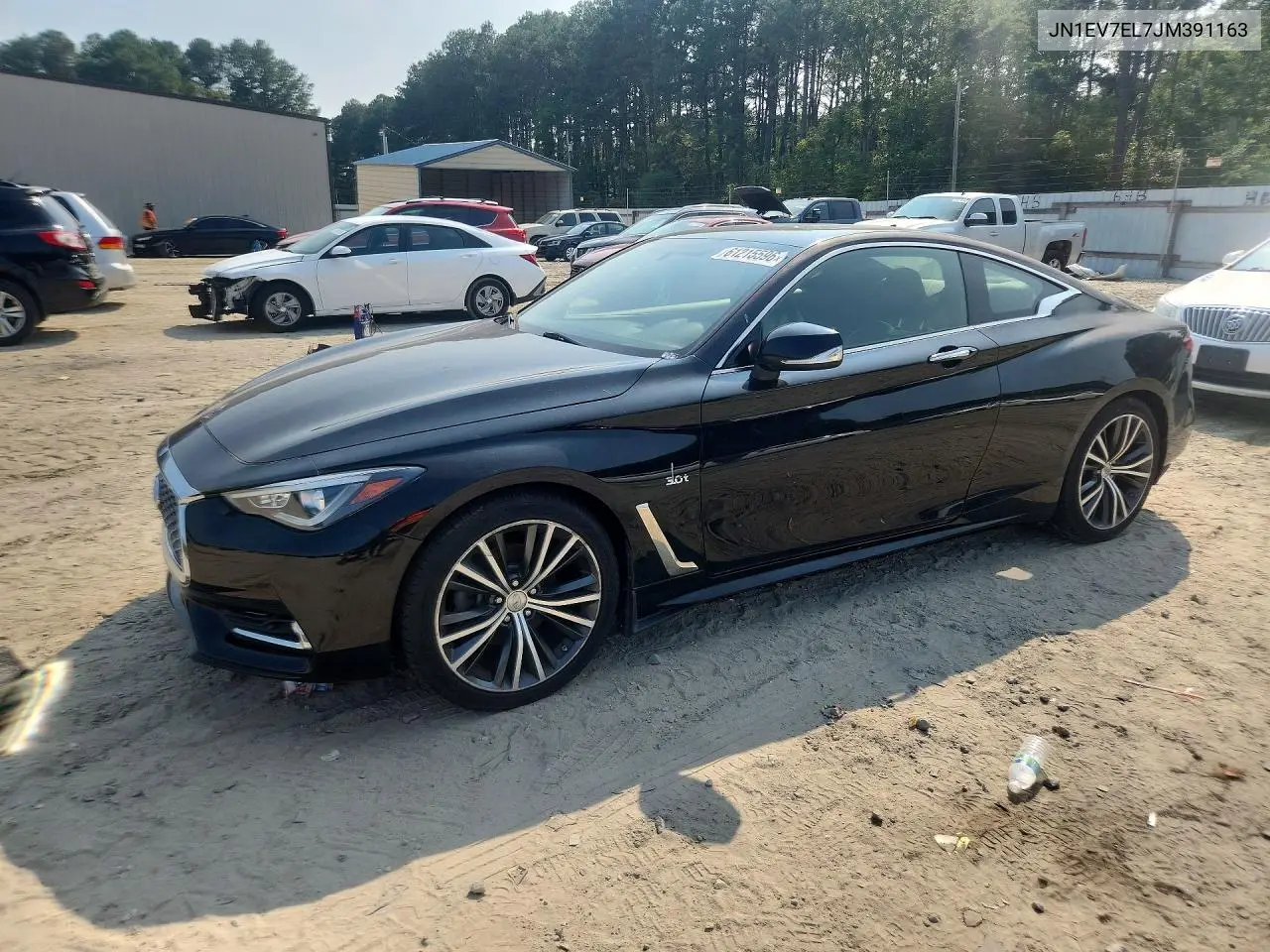 2018 Infiniti Q60 3.0T Luxe VIN: JN1EV7EL7JM391163 Lot: 61215596