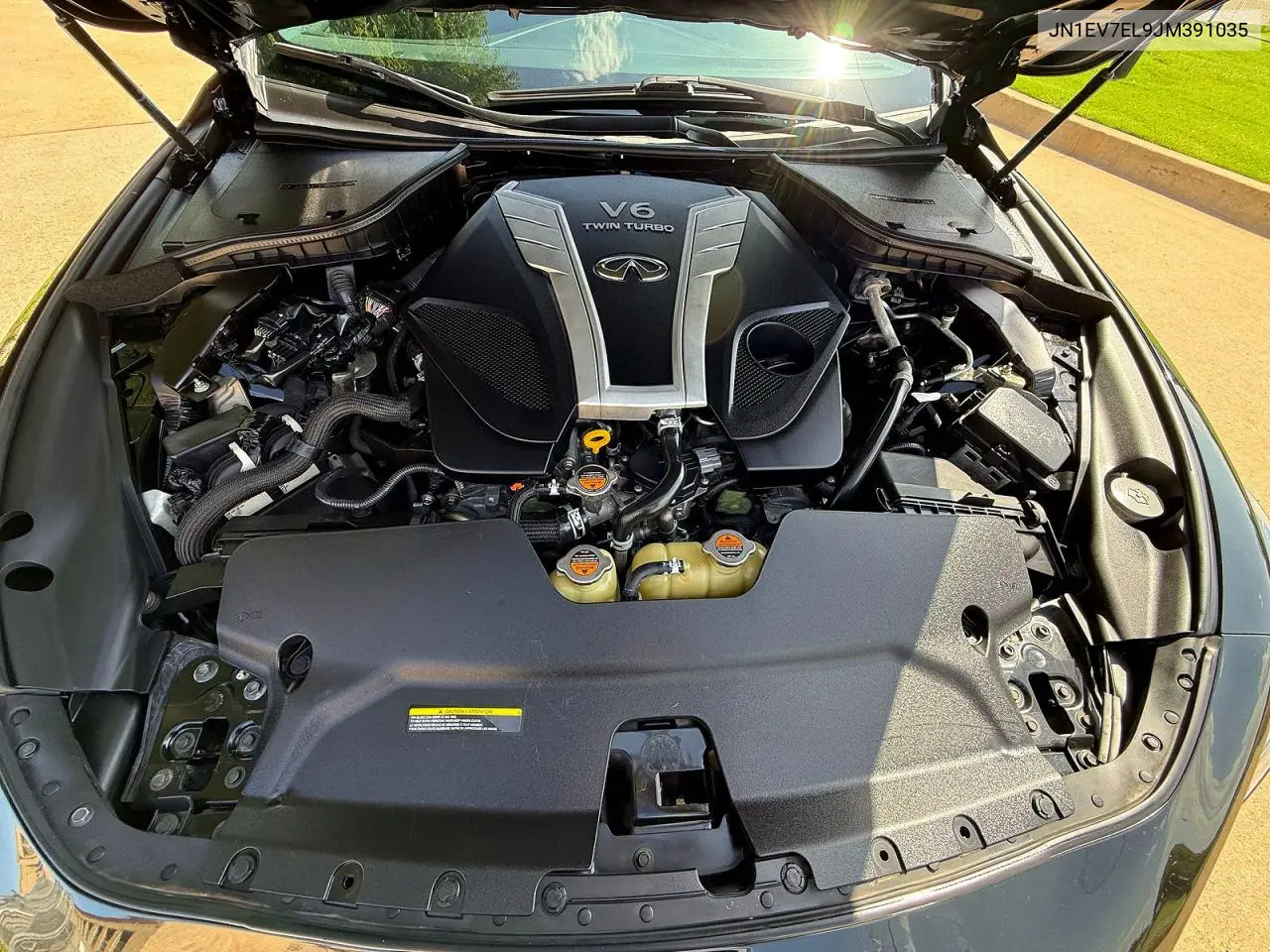 2018 Infiniti Q60 3.0T Luxe VIN: JN1EV7EL9JM391035 Lot: 62343106