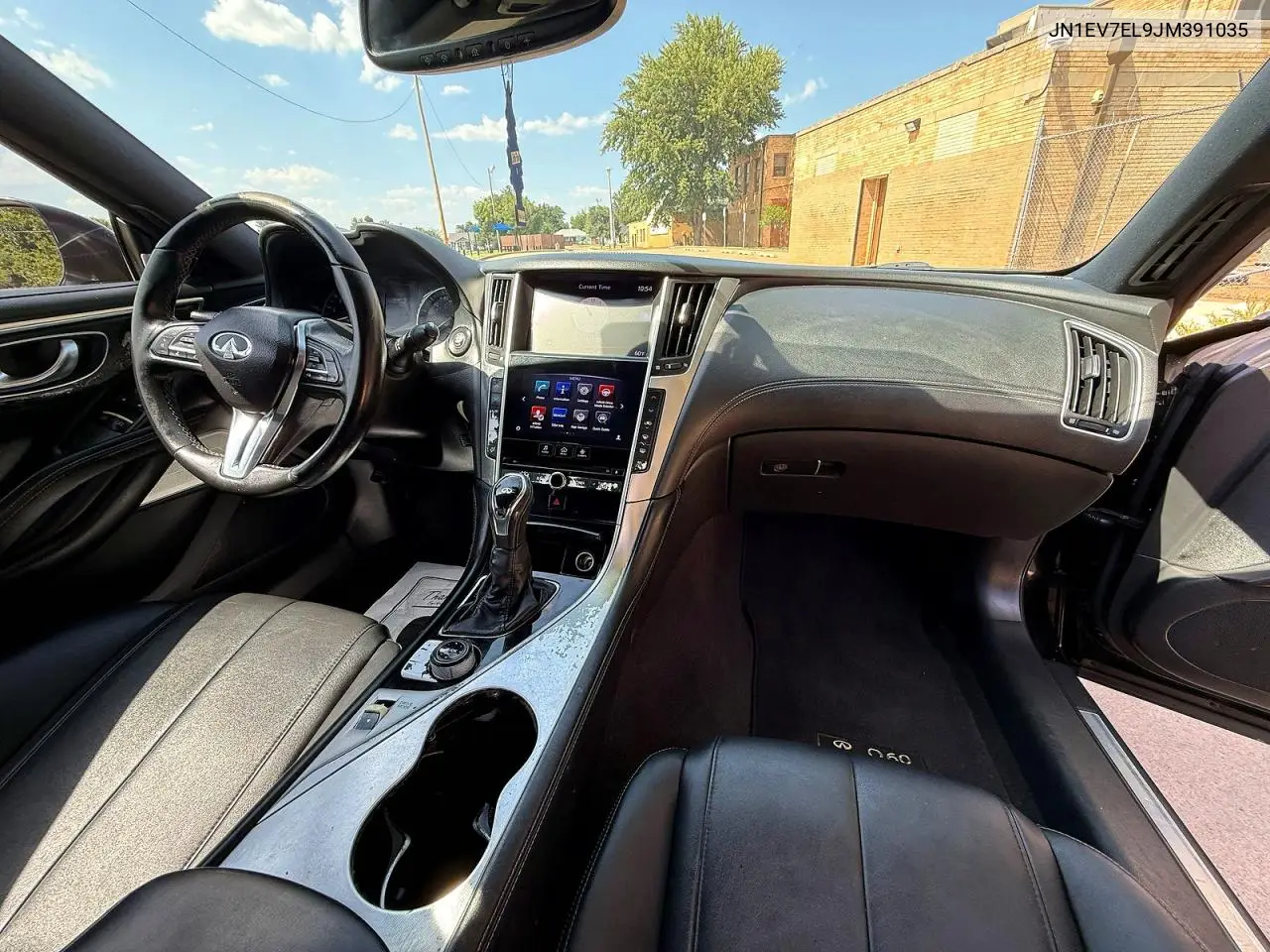 2018 Infiniti Q60 3.0T Luxe VIN: JN1EV7EL9JM391035 Lot: 62343106