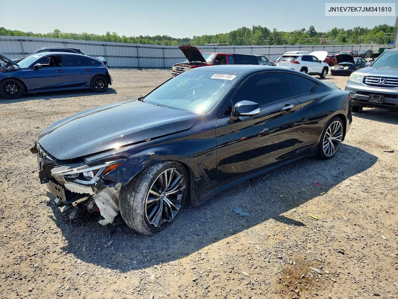 2018 Infiniti Q60 3.0T Luxe VIN: JN1EV7EK7JM341810 Lot: 85994705