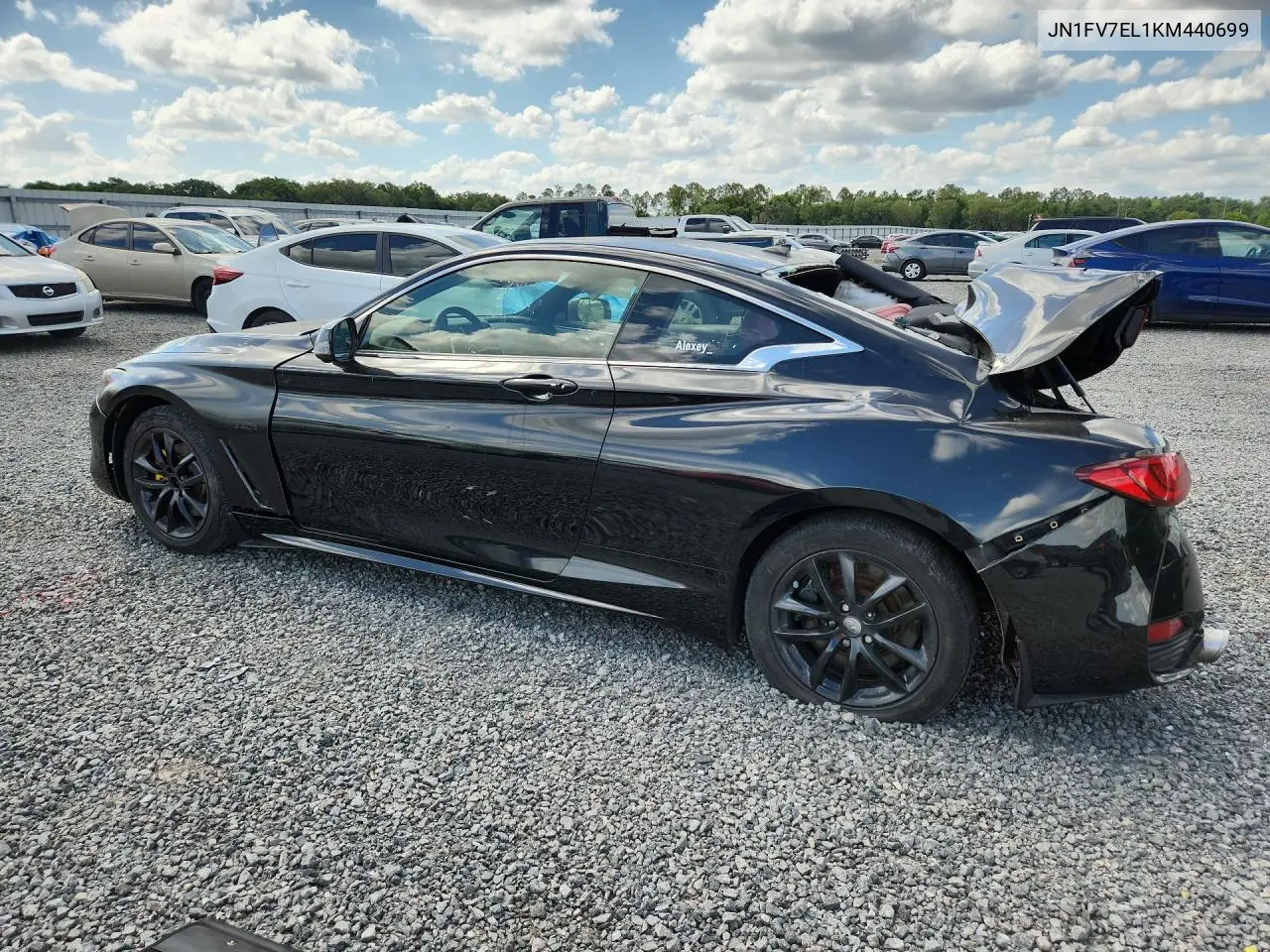 2019 Infiniti Q60 Red Sport 400 VIN: JN1FV7EL1KM440699 Lot: 50425526