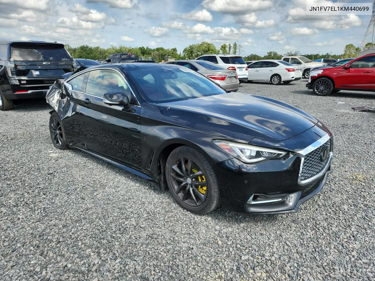 2019 Infiniti Q60 Red Sport 400 VIN: JN1FV7EL1KM440699 Lot: 50425526