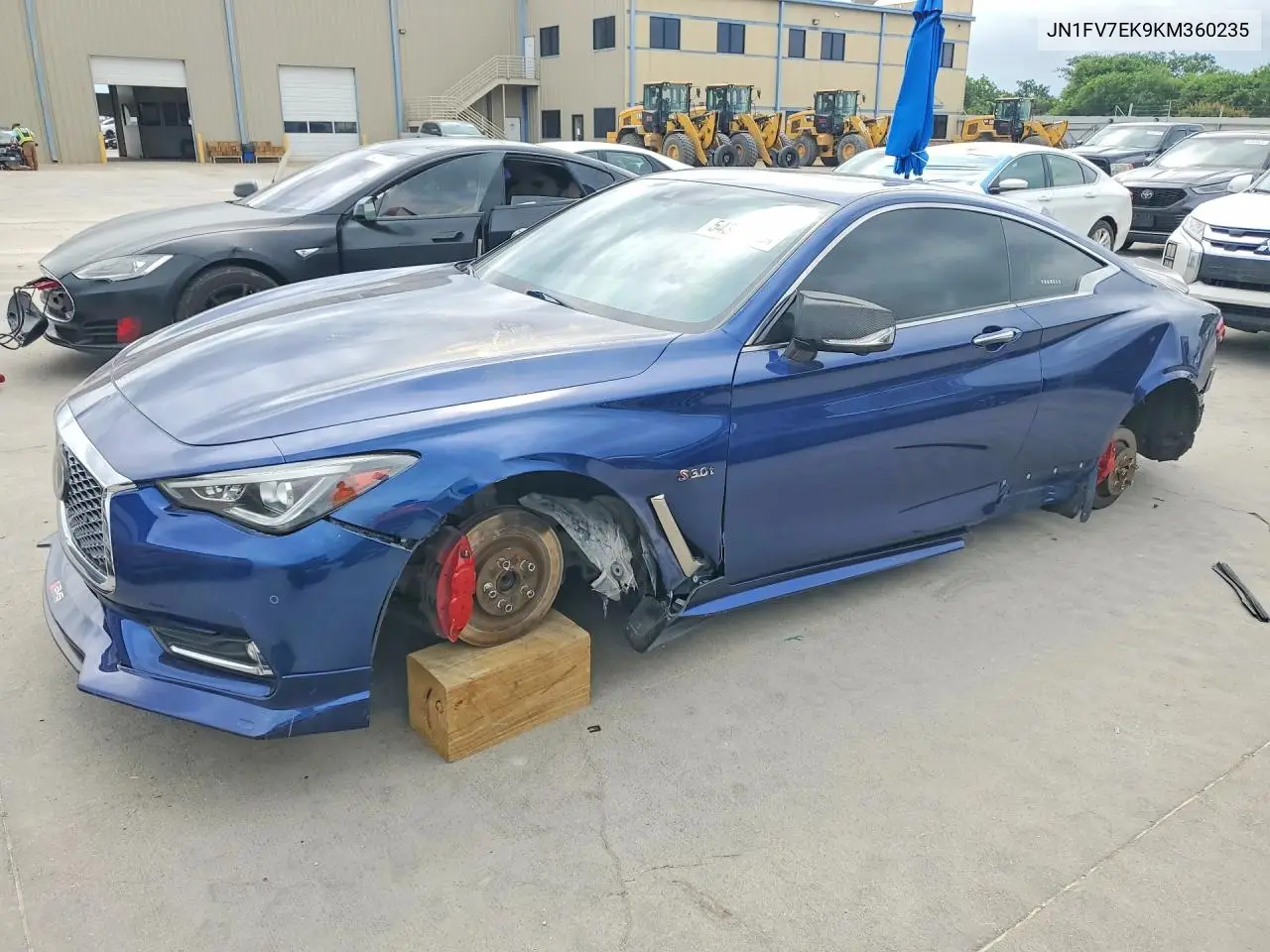2019 Infiniti Q60 Red Sport 400 VIN: JN1FV7EK9KM360235 Lot: 54310606