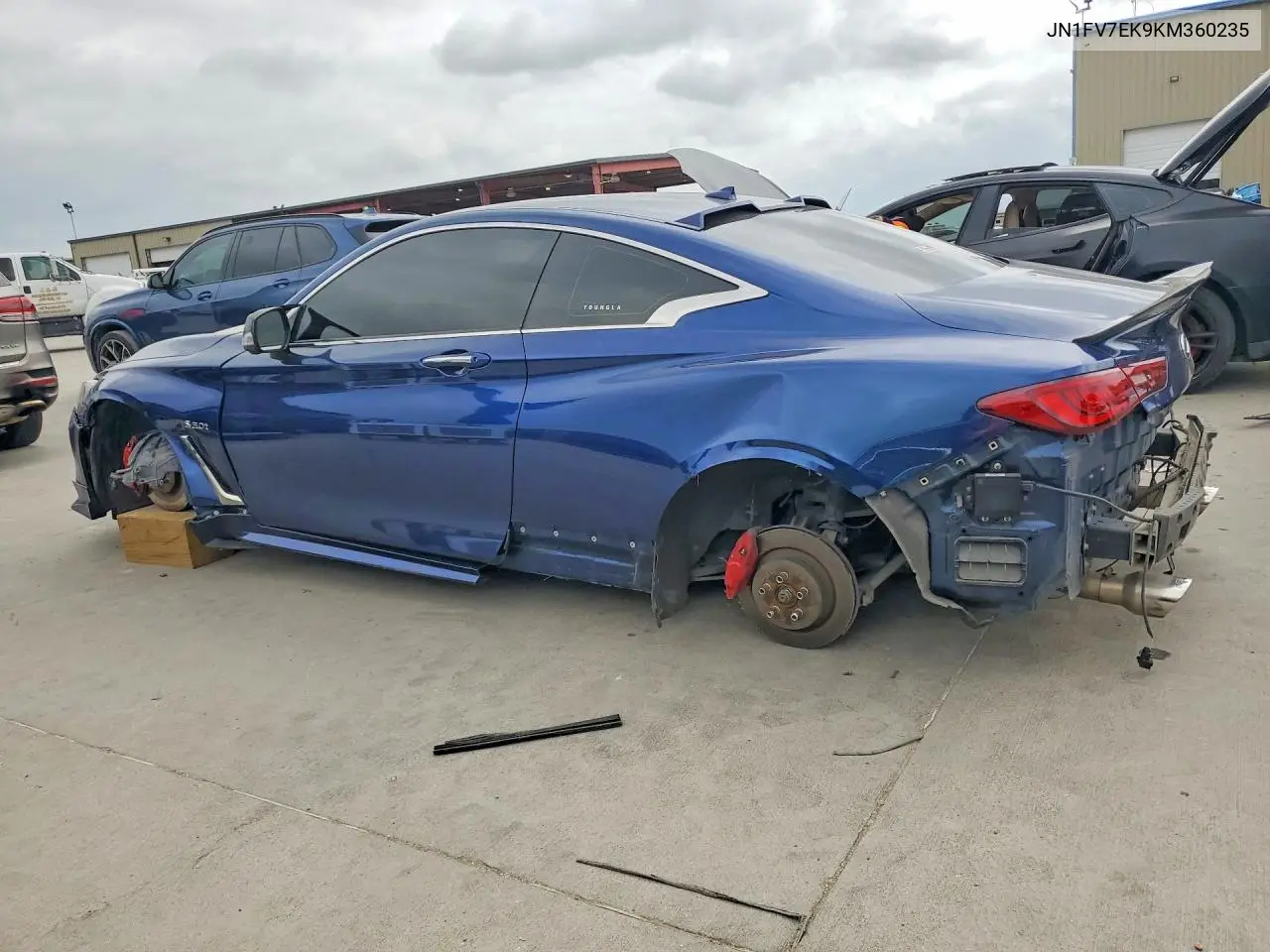2019 Infiniti Q60 Red Sport 400 VIN: JN1FV7EK9KM360235 Lot: 54310606