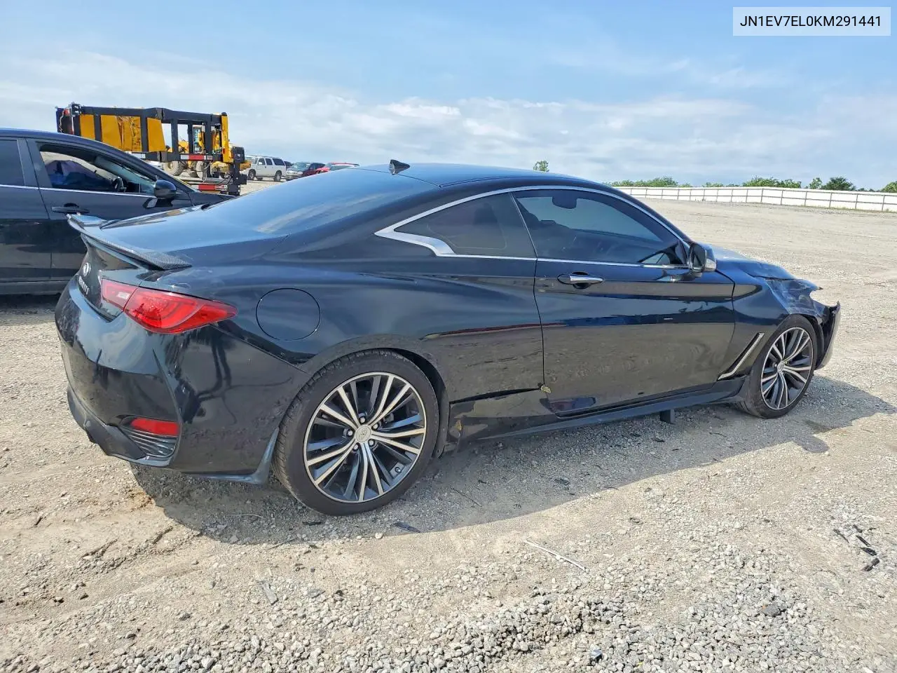 2019 Infiniti Q60 3.0T Luxe VIN: JN1EV7EL0KM291441 Lot: 55825926