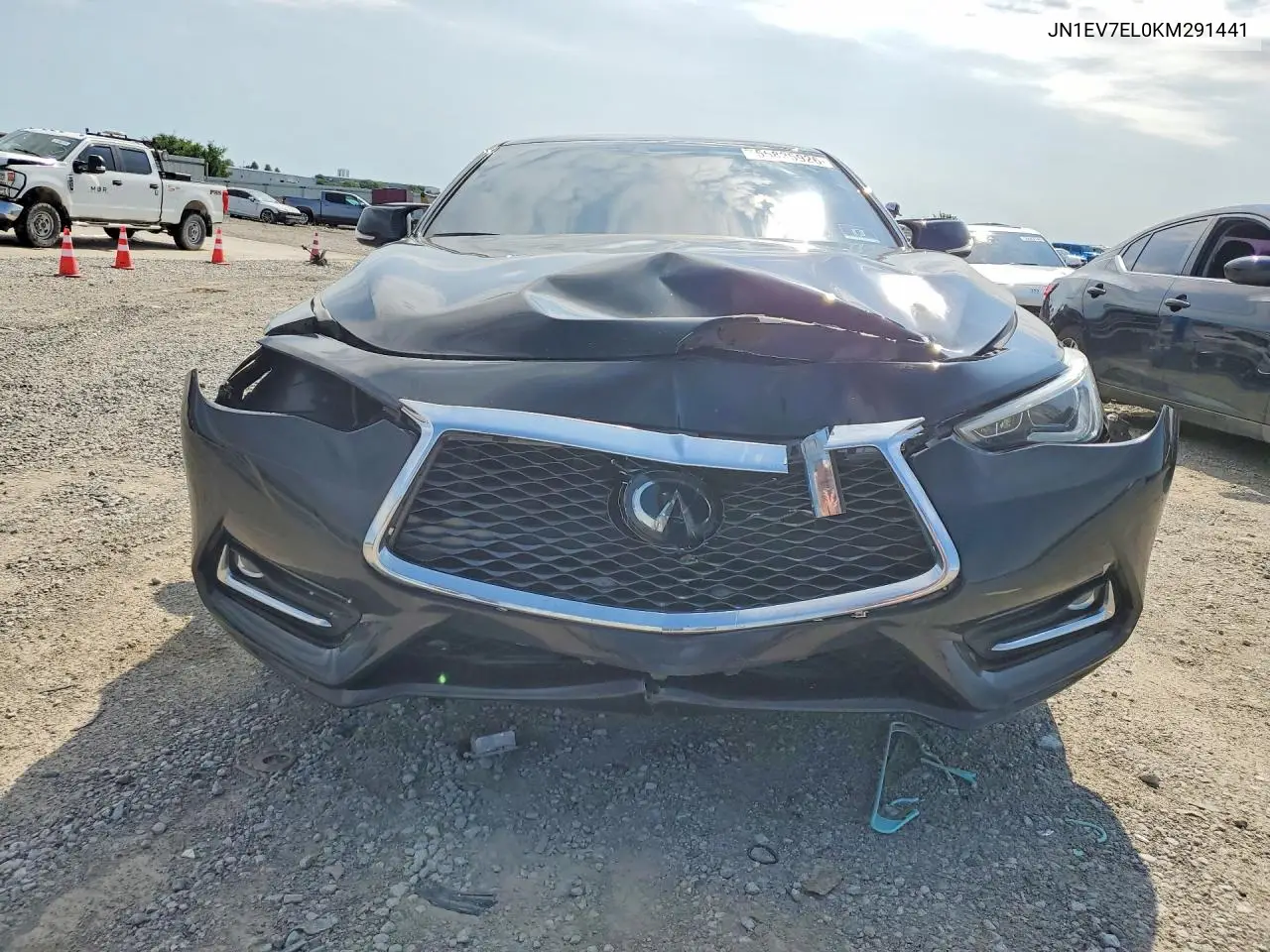 2019 Infiniti Q60 3.0T Luxe VIN: JN1EV7EL0KM291441 Lot: 55825926