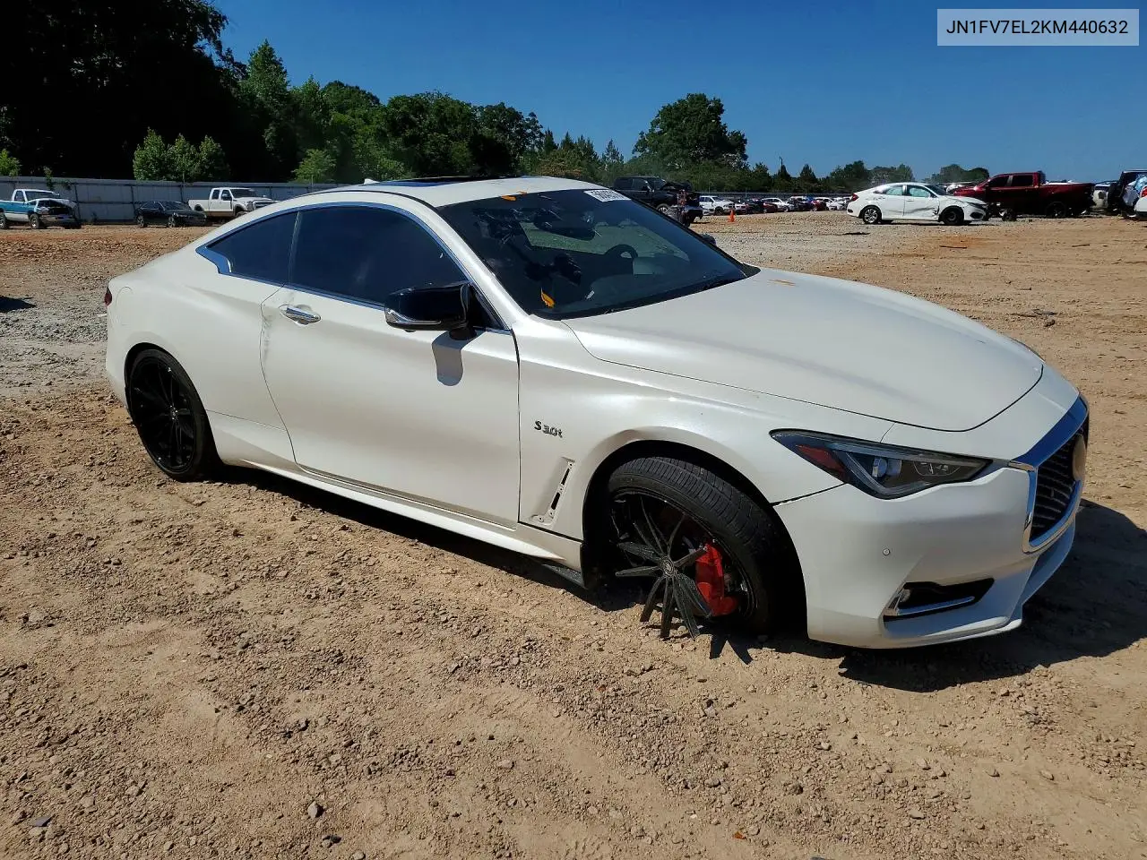 2019 Infiniti Q60 Red Sport 400 VIN: JN1FV7EL2KM440632 Lot: 56042316