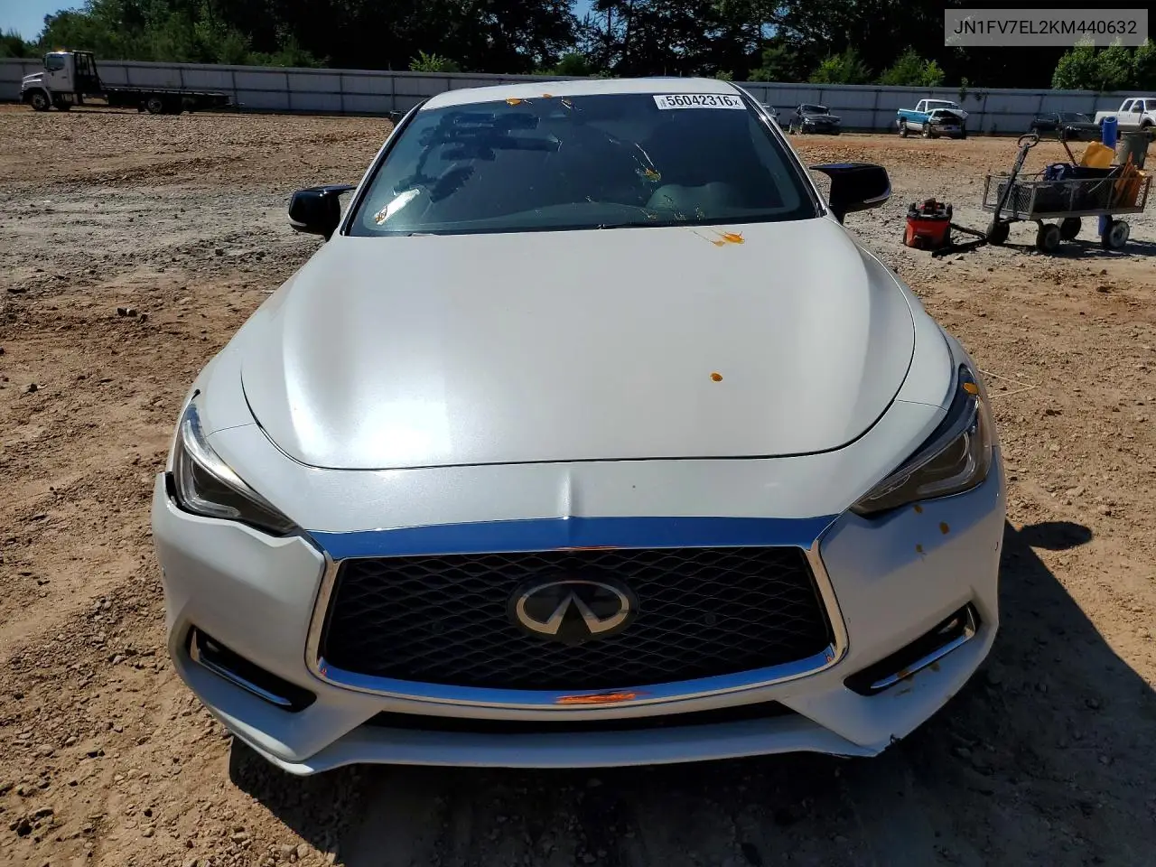 2019 Infiniti Q60 Red Sport 400 VIN: JN1FV7EL2KM440632 Lot: 56042316