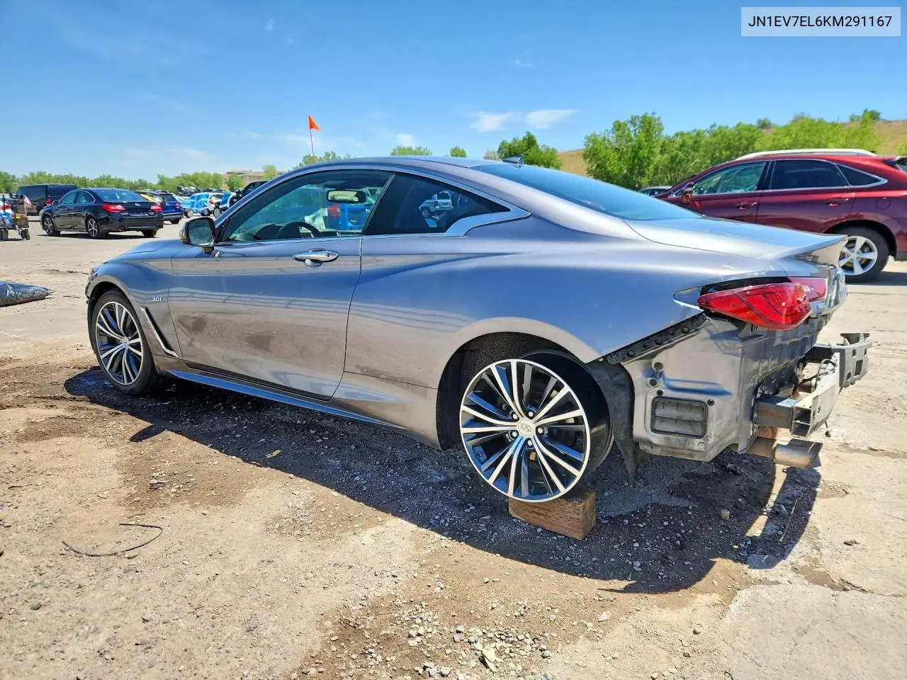 2019 Infiniti Q60 3.0T Luxe VIN: JN1EV7EL6KM291167 Lot: 56467426