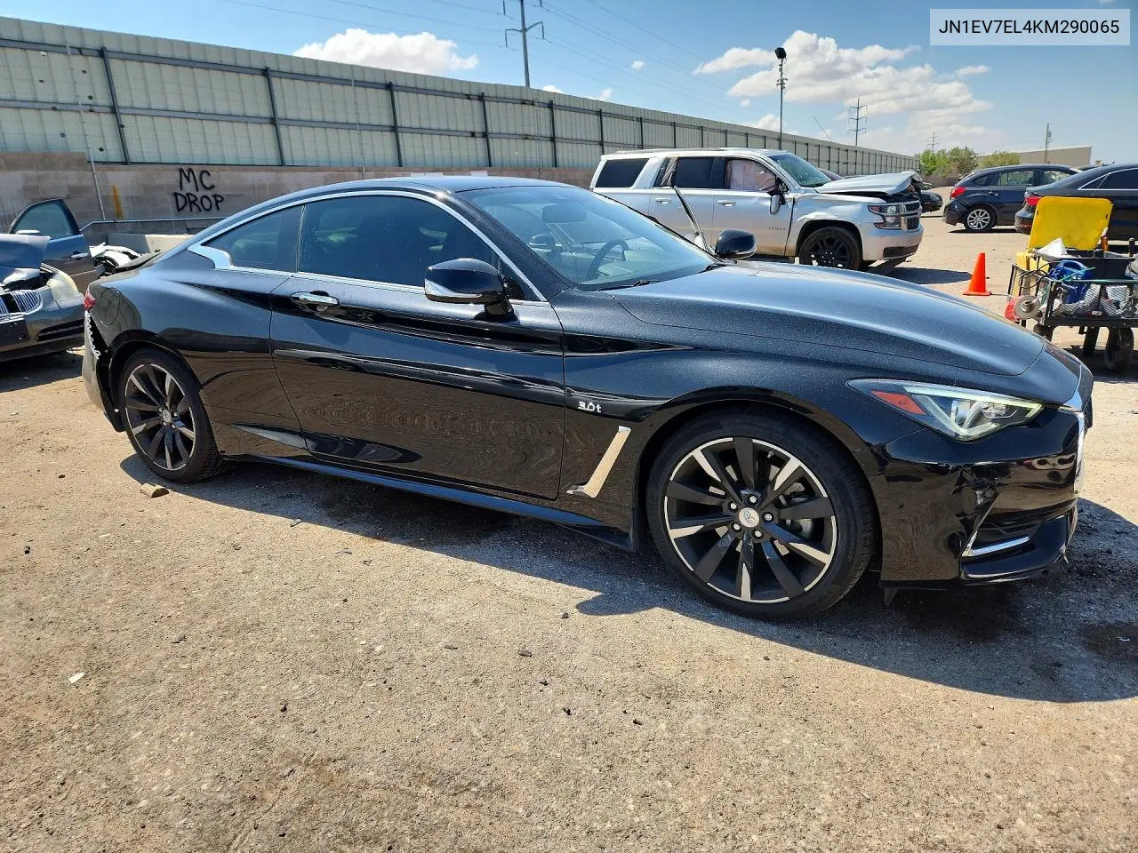 2019 Infiniti Q60 3.0T Luxe VIN: JN1EV7EL4KM290065 Lot: 61092476