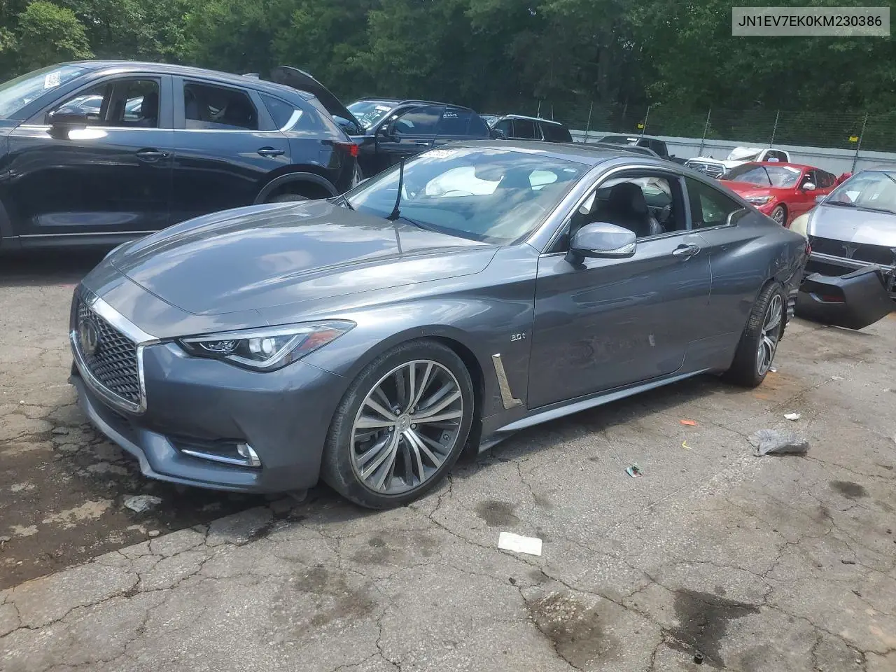 2019 Infiniti Q60 3.0T Luxe VIN: JN1EV7EK0KM230386 Lot: 61216606